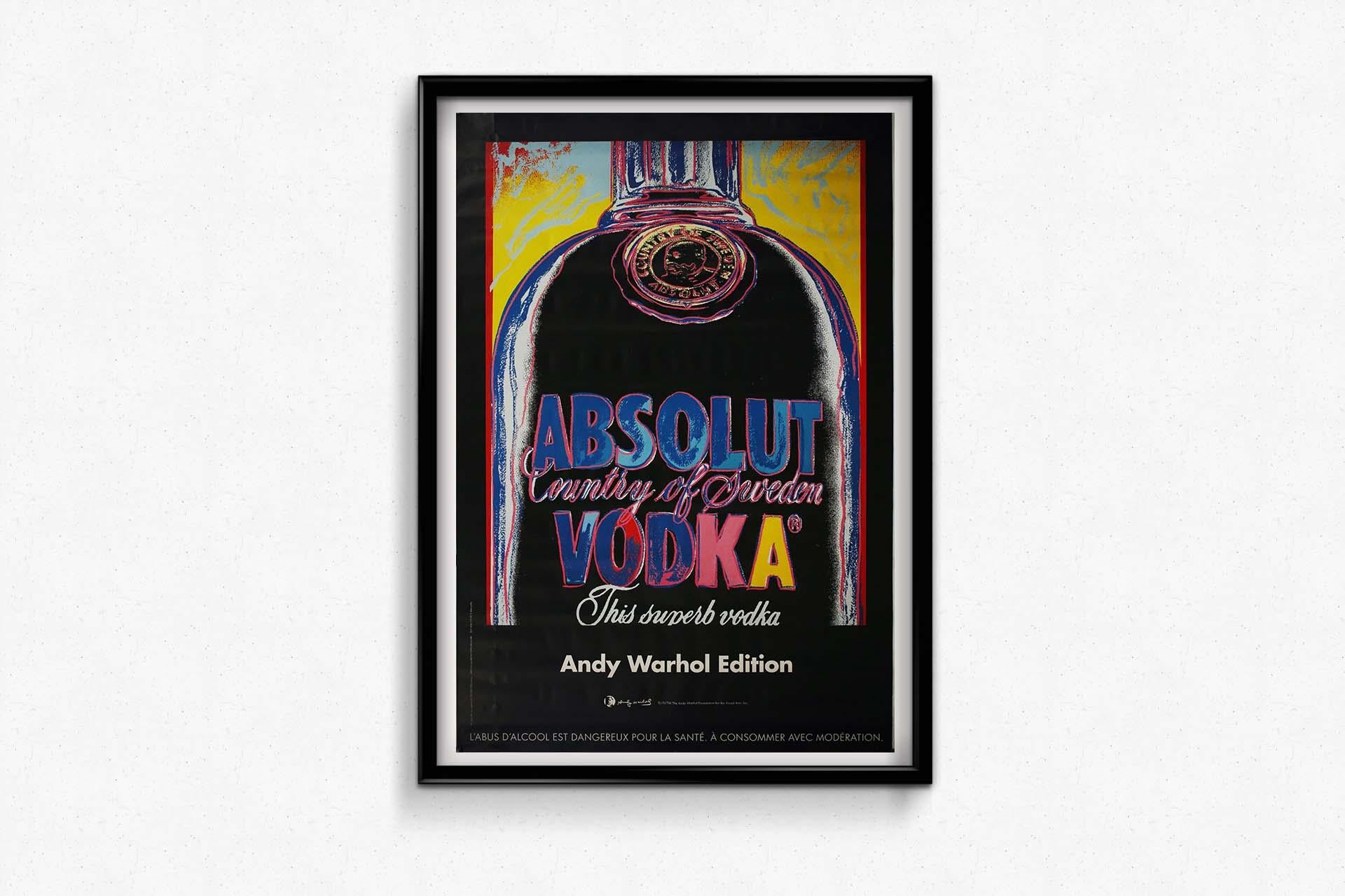 In the realm of pop art, Andy Warhol's influence is immeasurable, and his collaboration with Absolut Vodka in the creation of a unique exhibition poster is a testament to his ability to transform everyday objects into art.

The original exhibition