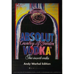 Andy Warhol's original poster - Absolut Vodka Country of Sweden