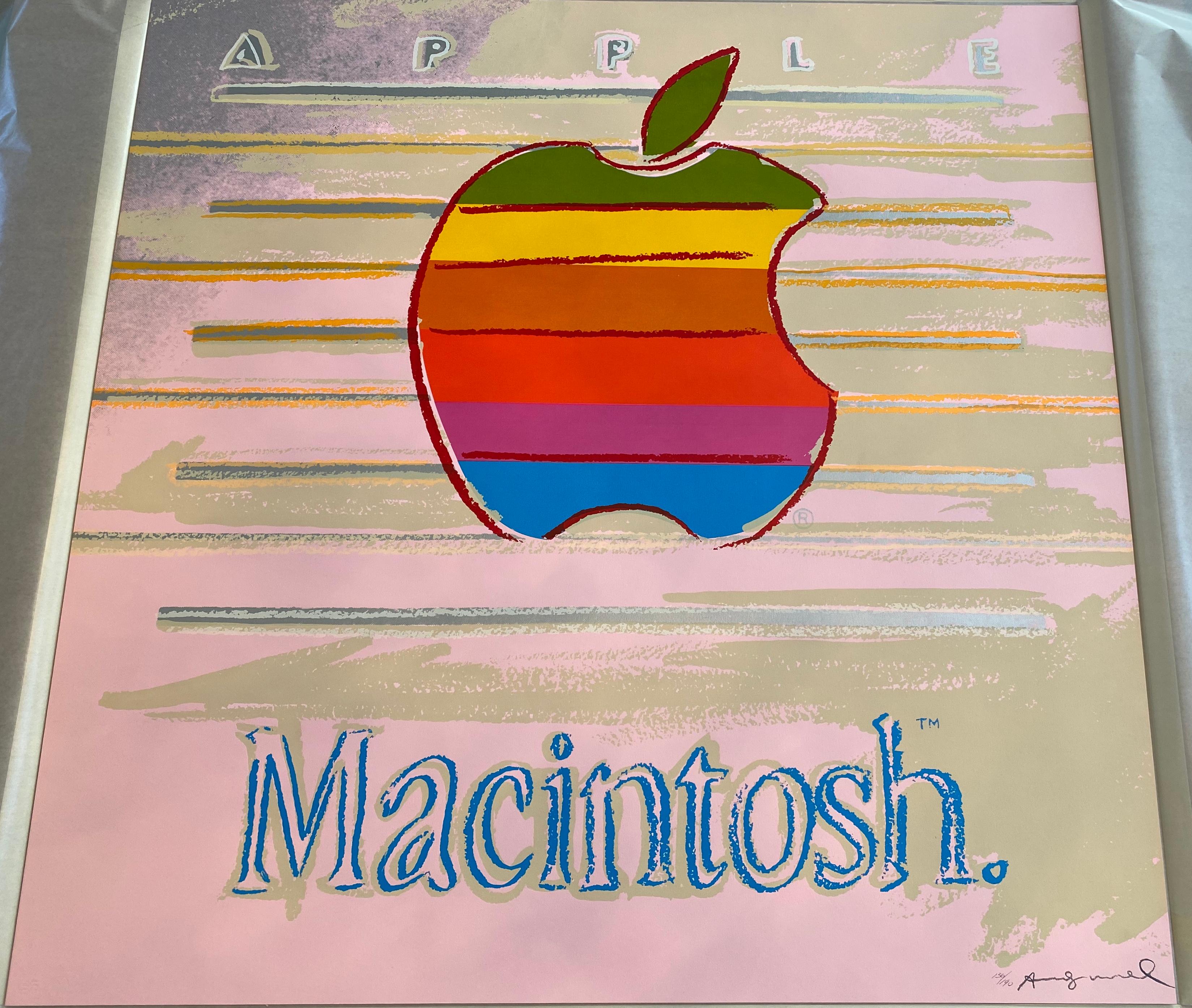 andy warhol apple macintosh print