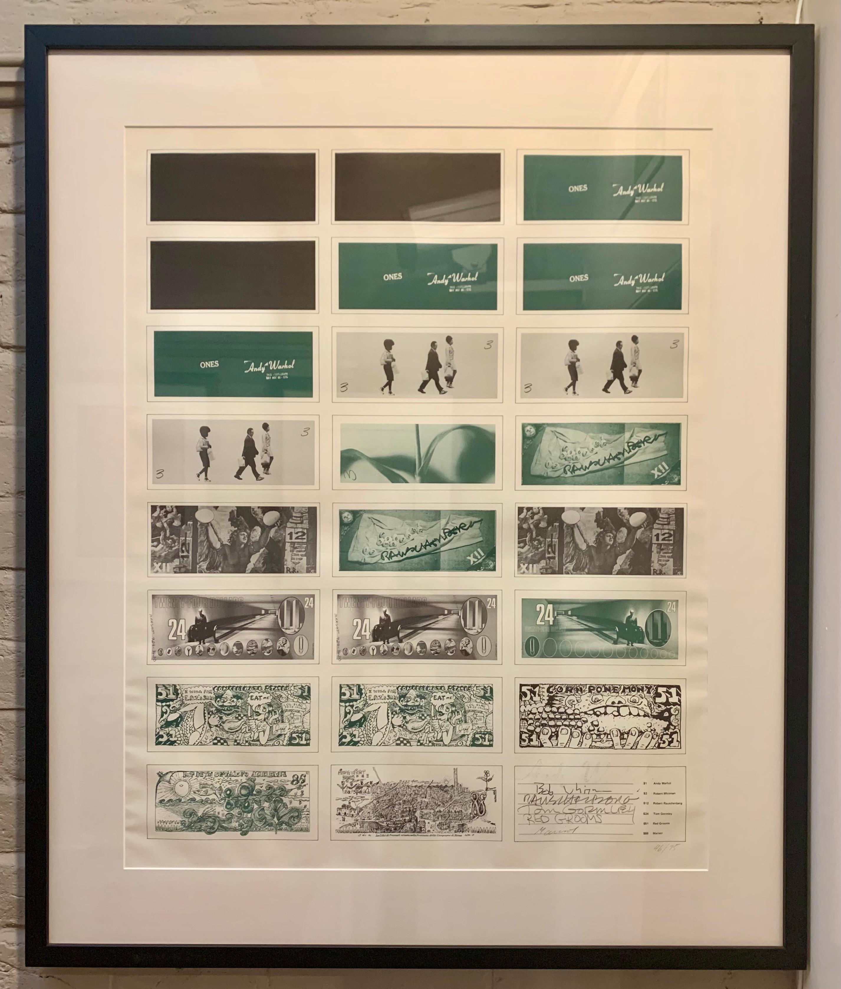 Art Cash (triptych) - Pop Art Print by Andy Warhol
