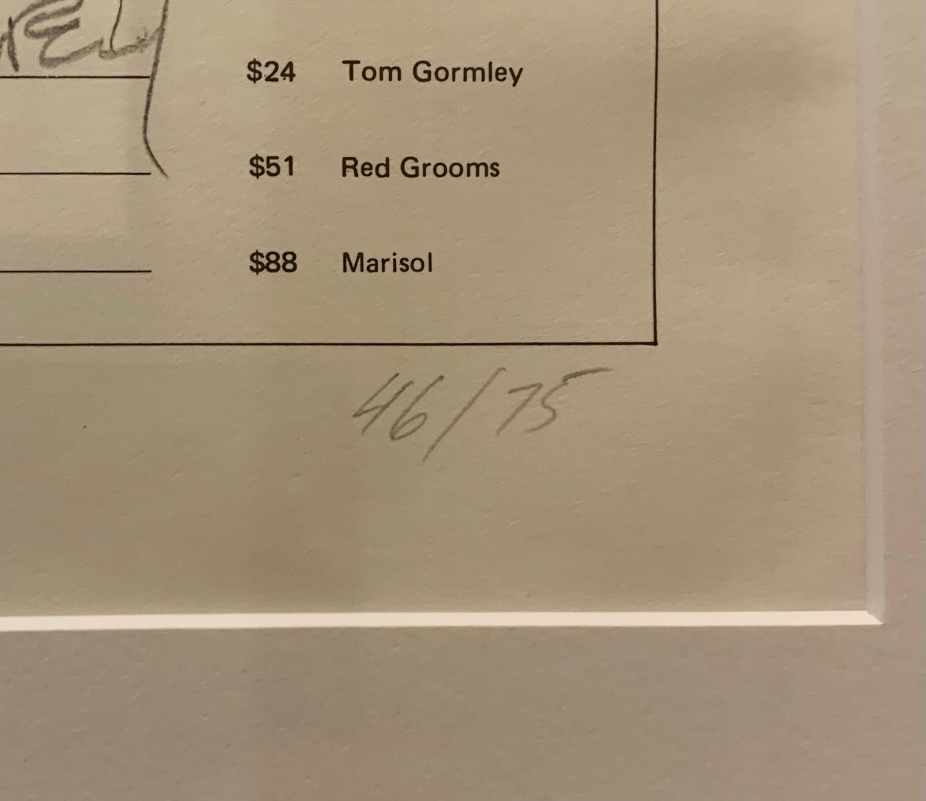 Art Cash (triptych) - Gray Print by Andy Warhol