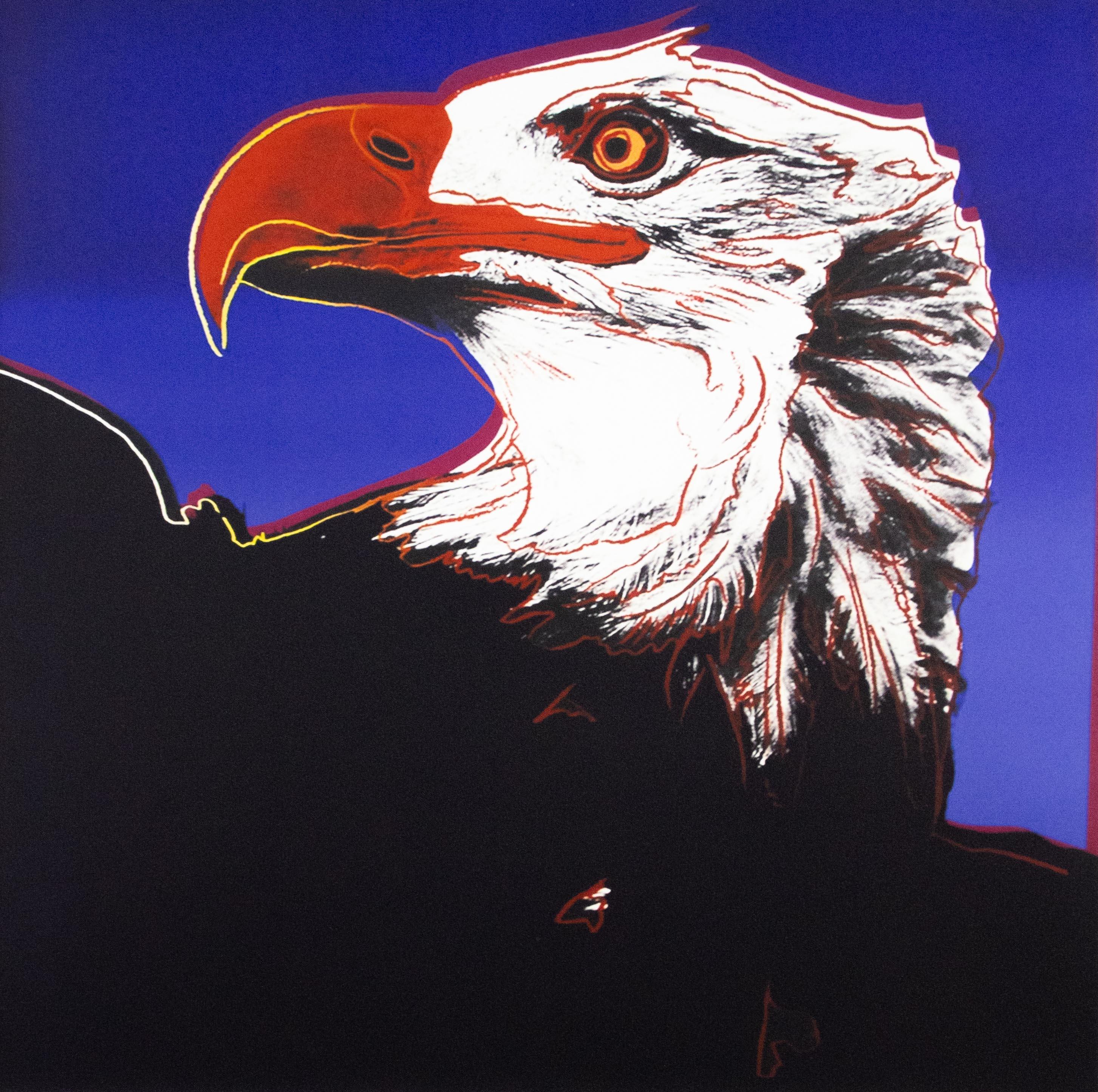 Andy Warhol Portrait Print - Bald Eagle - 1983 - Original Lithograph - Limited Edition Print - 40/100 pcs.