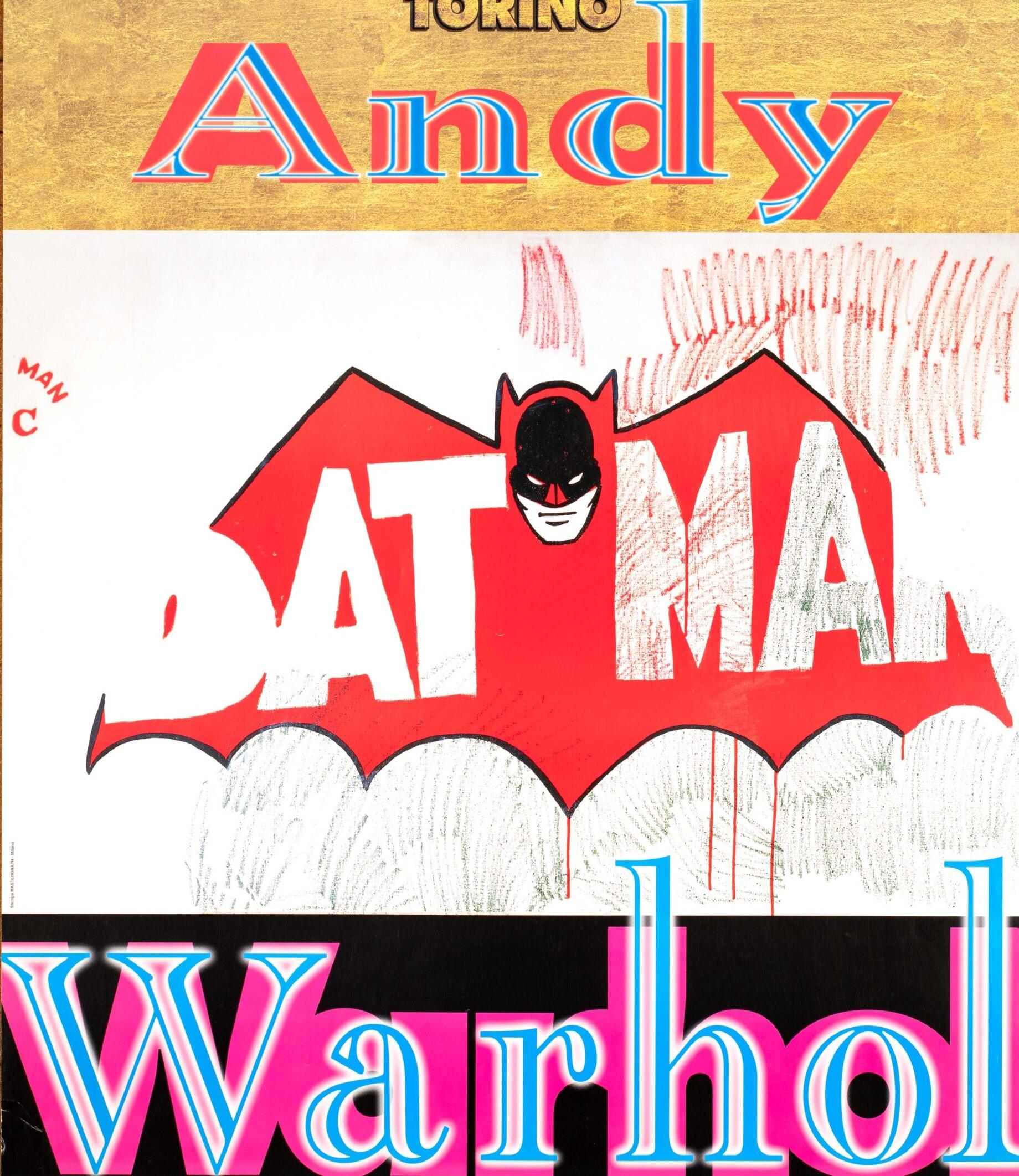 Batman – Turin Museum Retrospective - Print by Andy Warhol