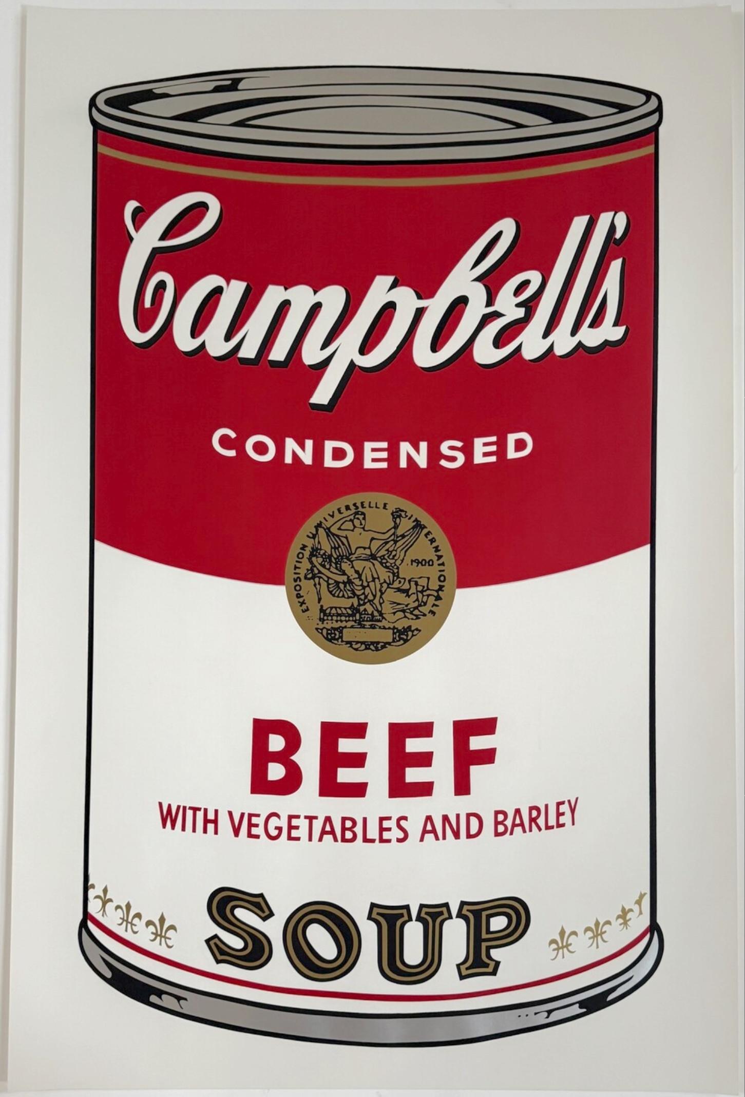 Campbell's Soup I: Beef with Vegetables and Barley - Pop Art Print by Andy Warhol