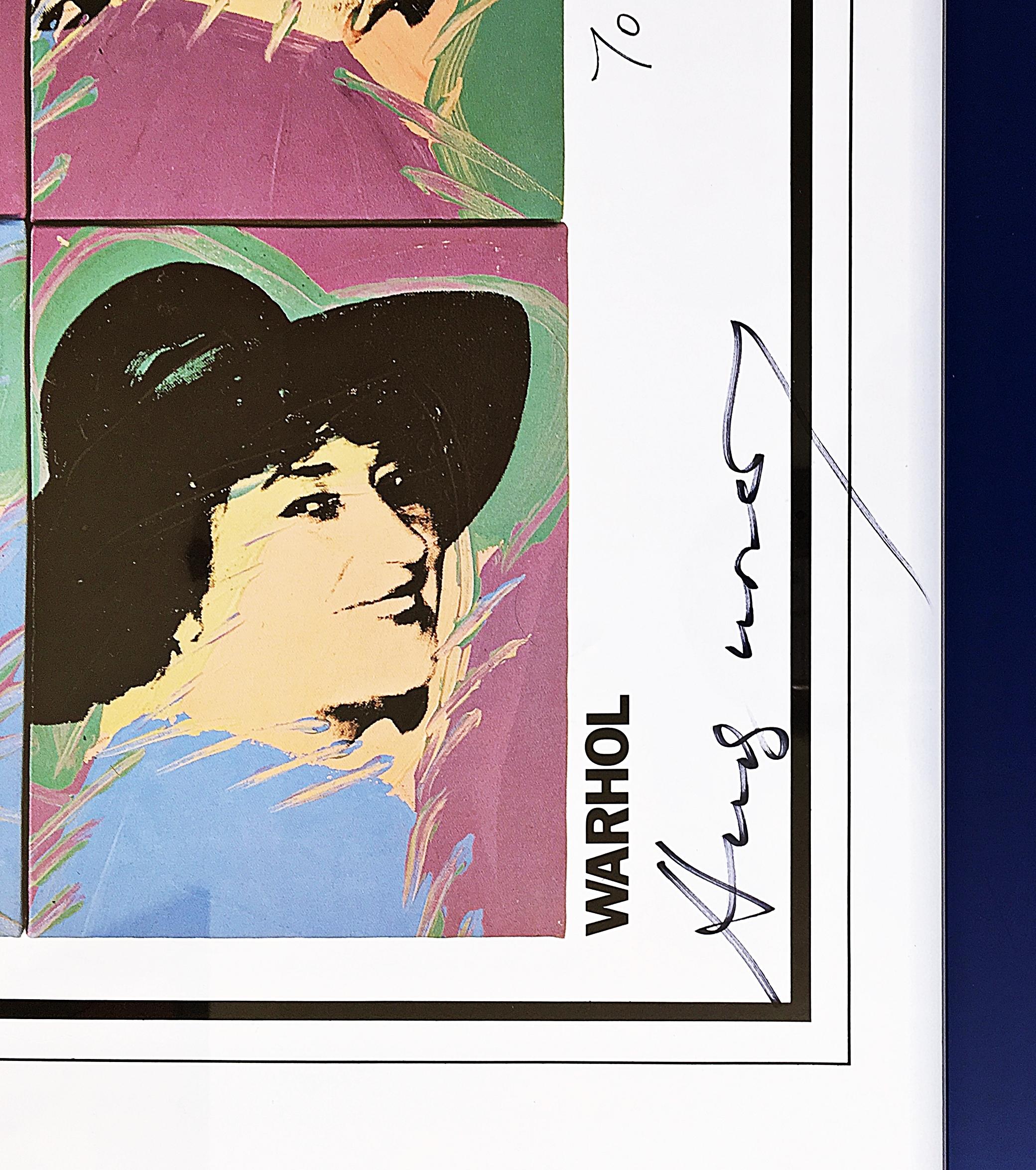 Affiche de Rolling Stones, signée par Andy Warhol et Bella Abzug Pionnière LGBTQ  en vente 1