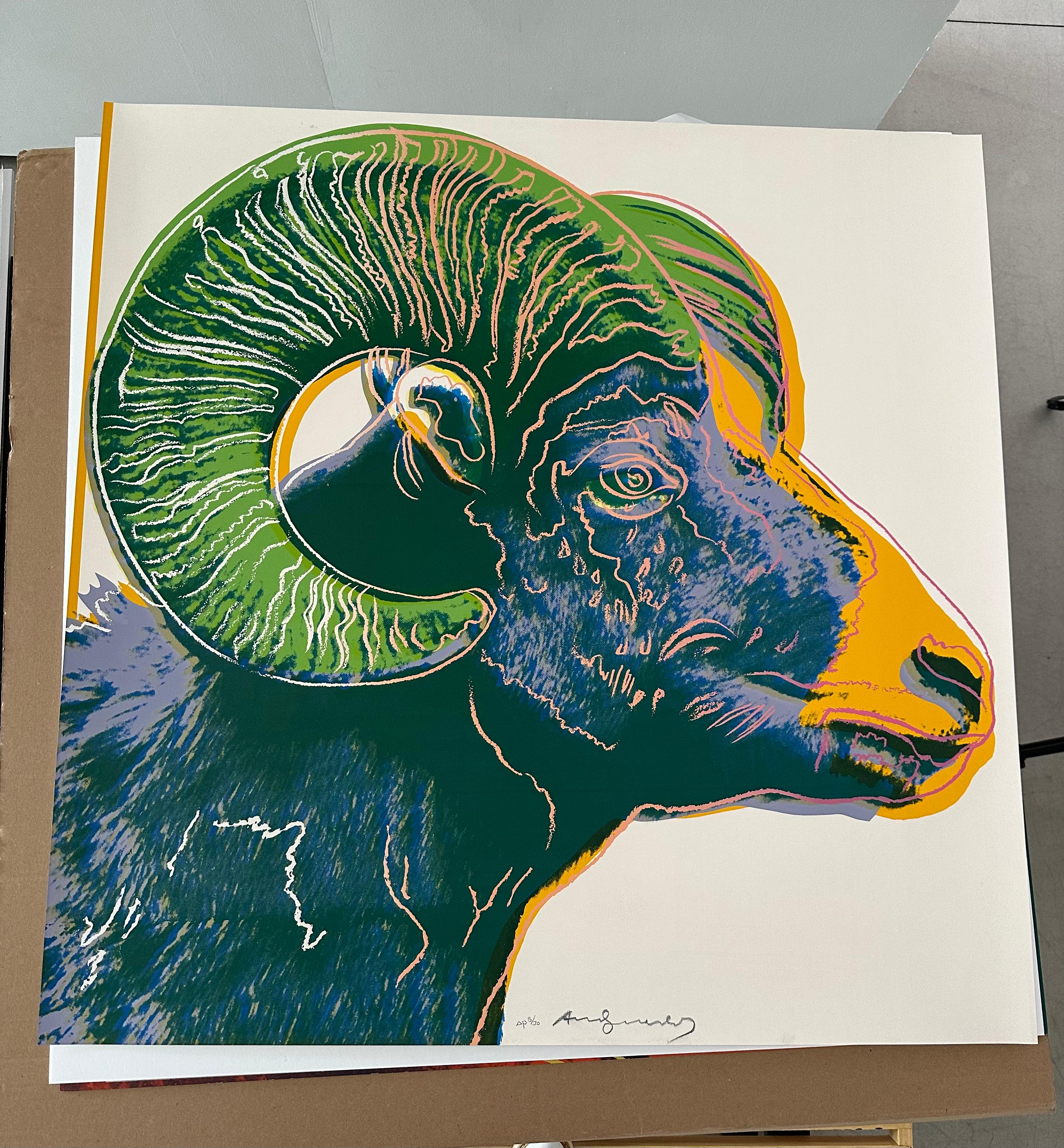 Bighorn Ram (FS II.302) - Pop Art Print by Andy Warhol