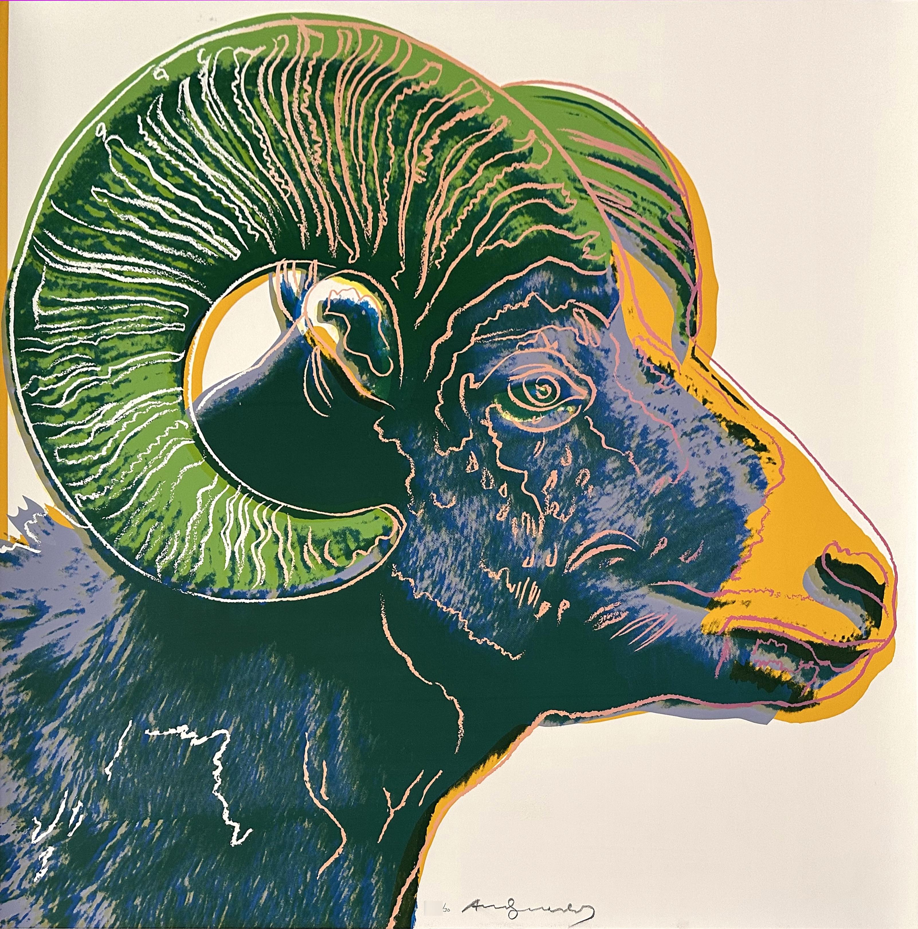 Bighorn Ram (FS II.302) - Print by Andy Warhol