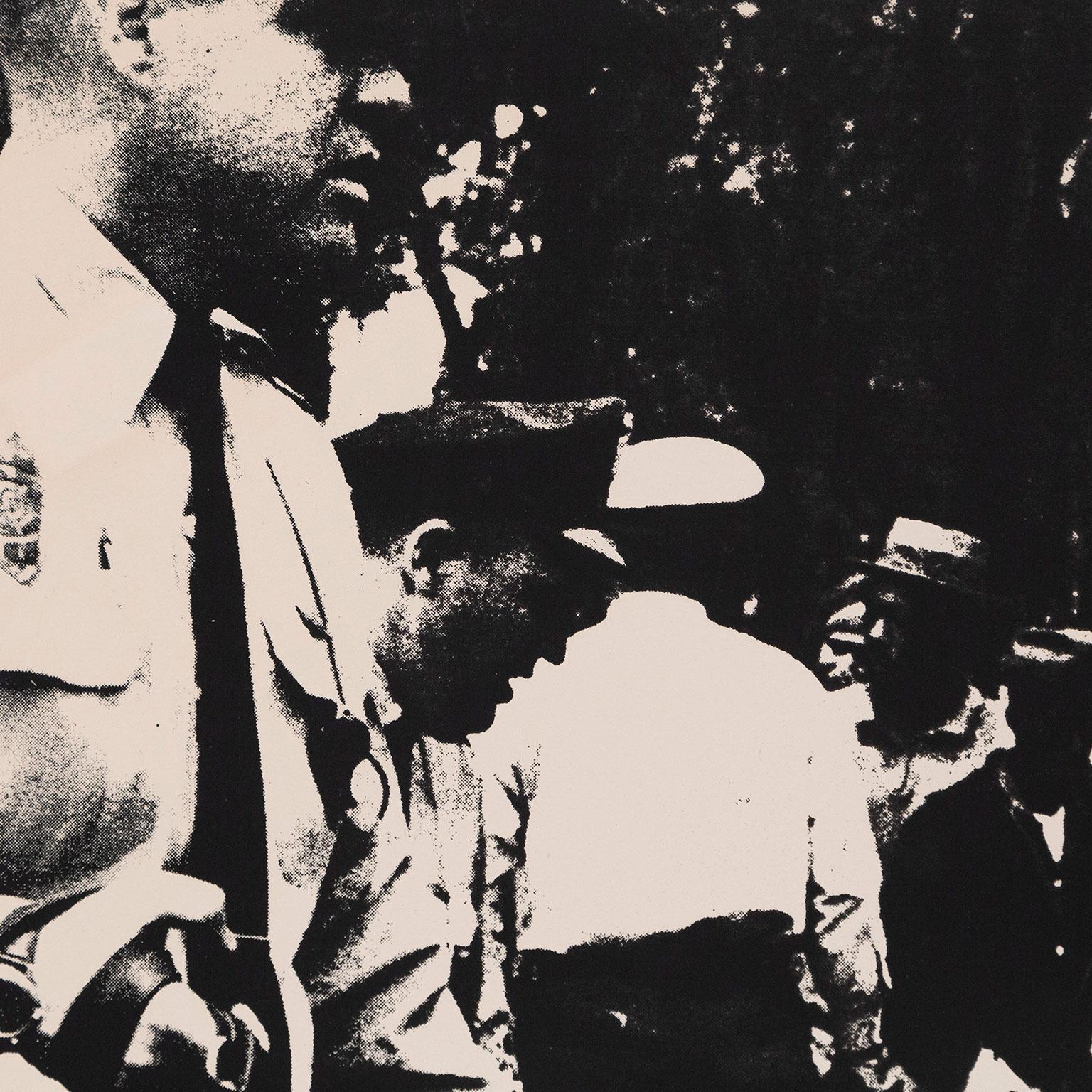 Birmingham Race Riots - Black Figurative Print by Andy Warhol
