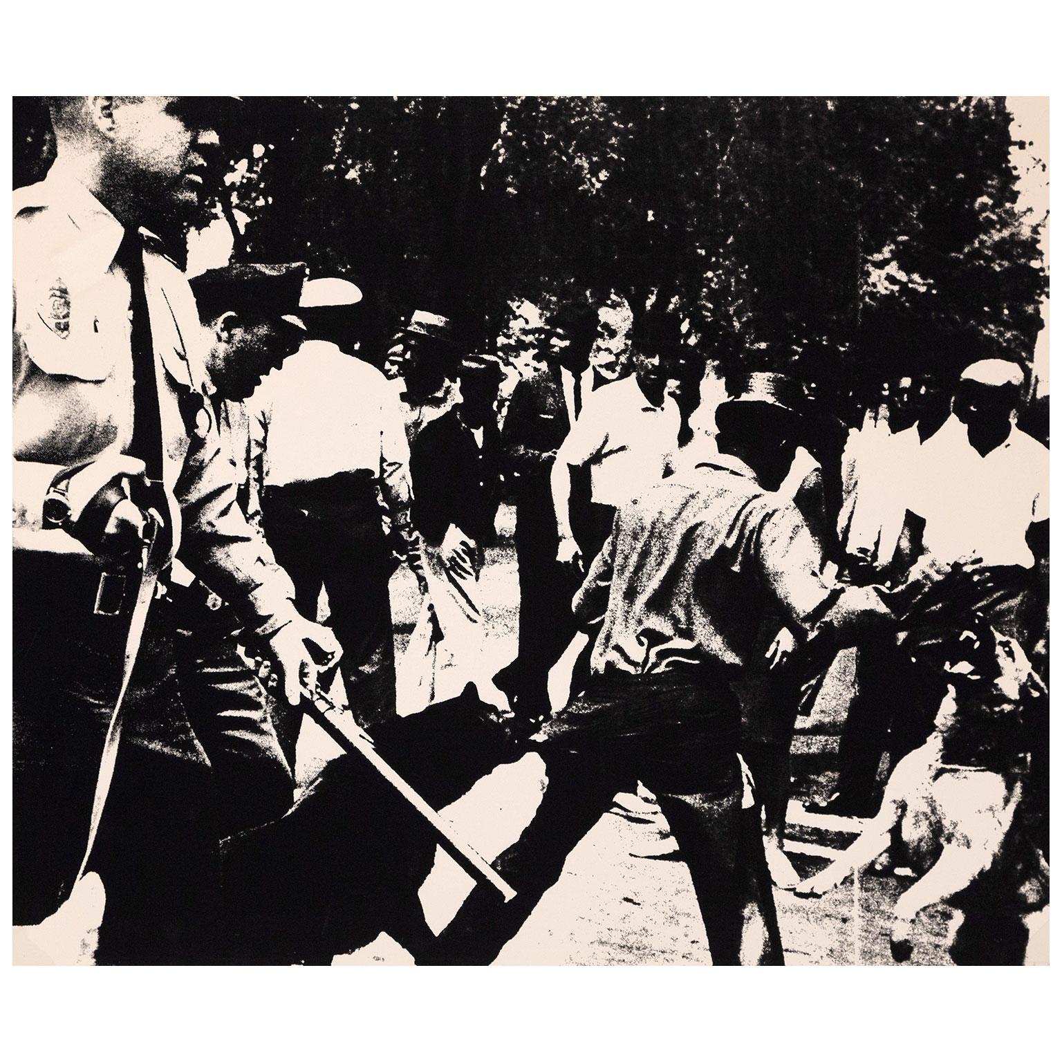 Andy Warhol Figurative Print - Birmingham Race Riots