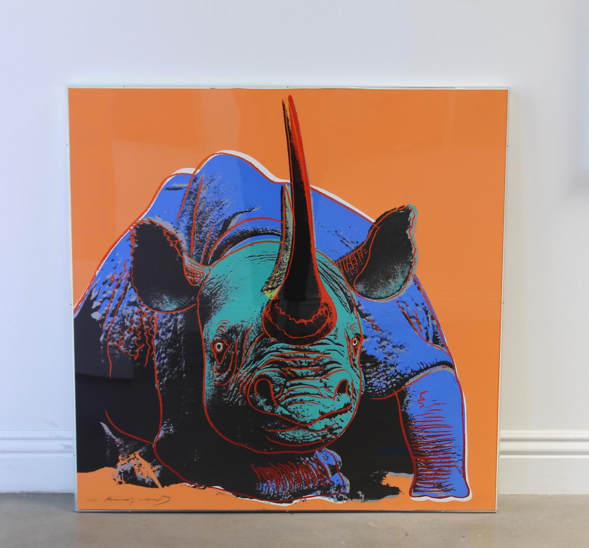 Black Rhinoceros (FS II.301) - Print by Andy Warhol