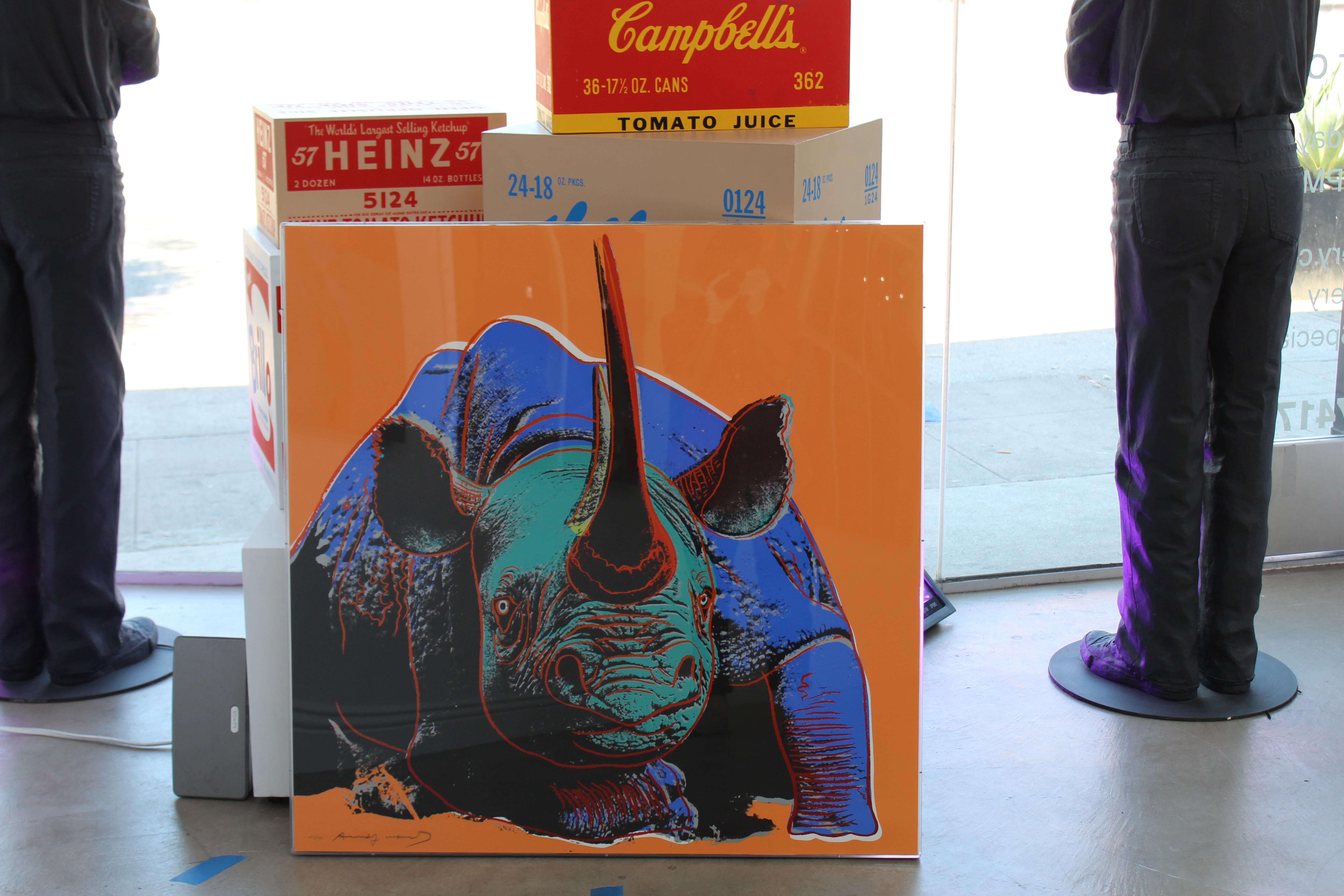 andy warhol black rhinoceros