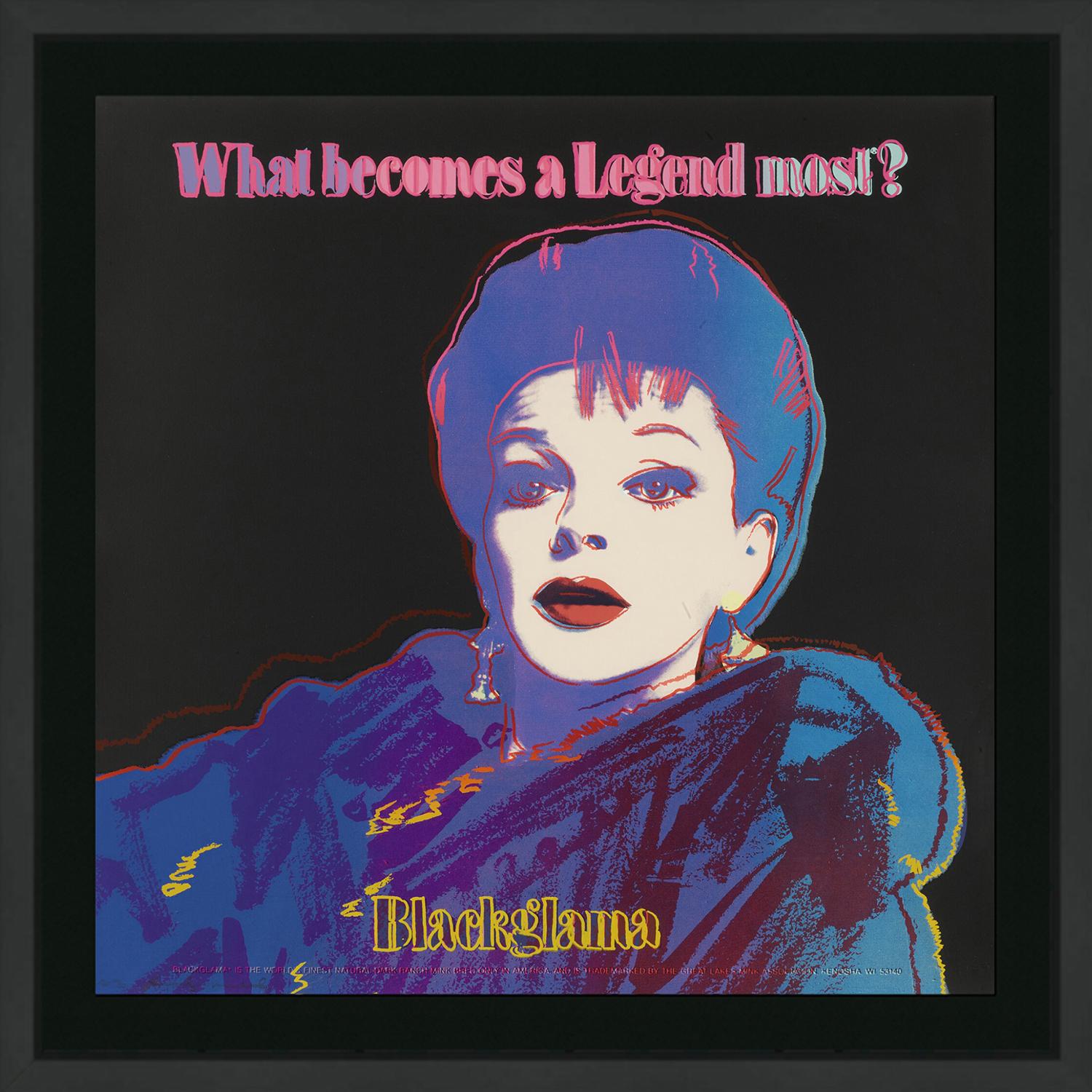 Andy Warhol Figurative Print - BLACKGLAMA (JUDY GARLAND) FS II.351