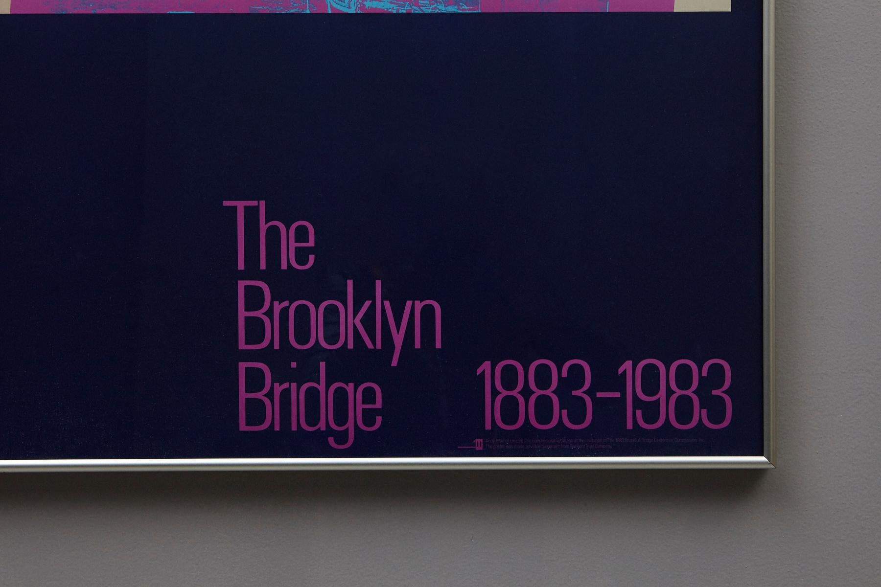 andy warhol brooklyn bridge poster