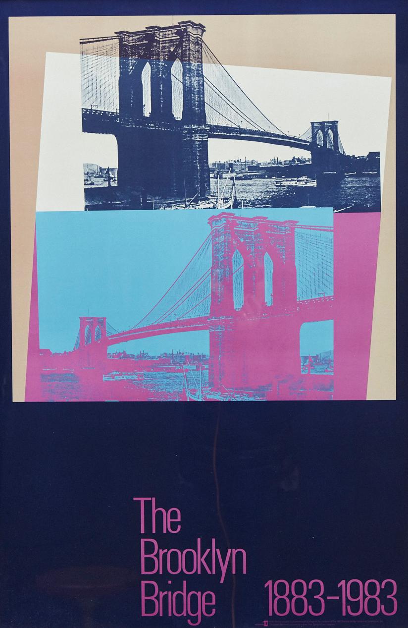 Andy Warhol Landscape Print - Brooklyn Bridge Centennial 1883 - 1983