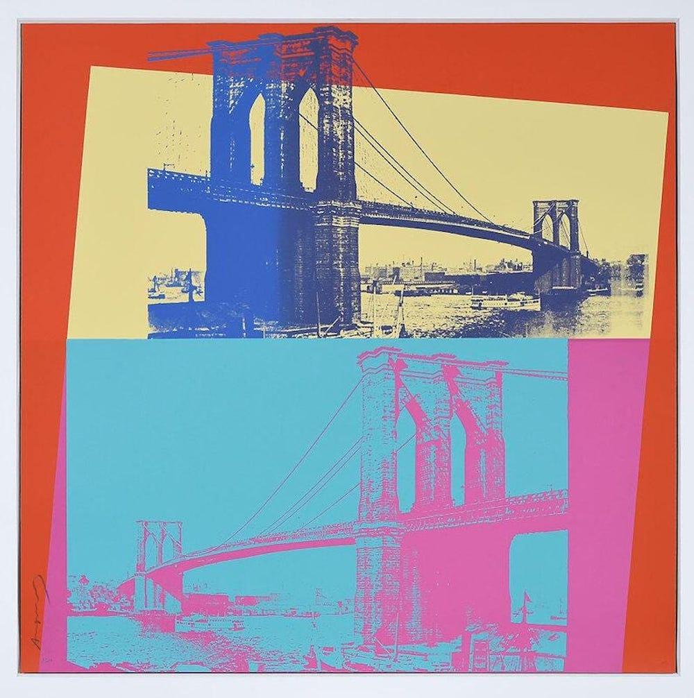 Andy Warhol Landscape Print - Brooklyn Bridge, FS 11.290