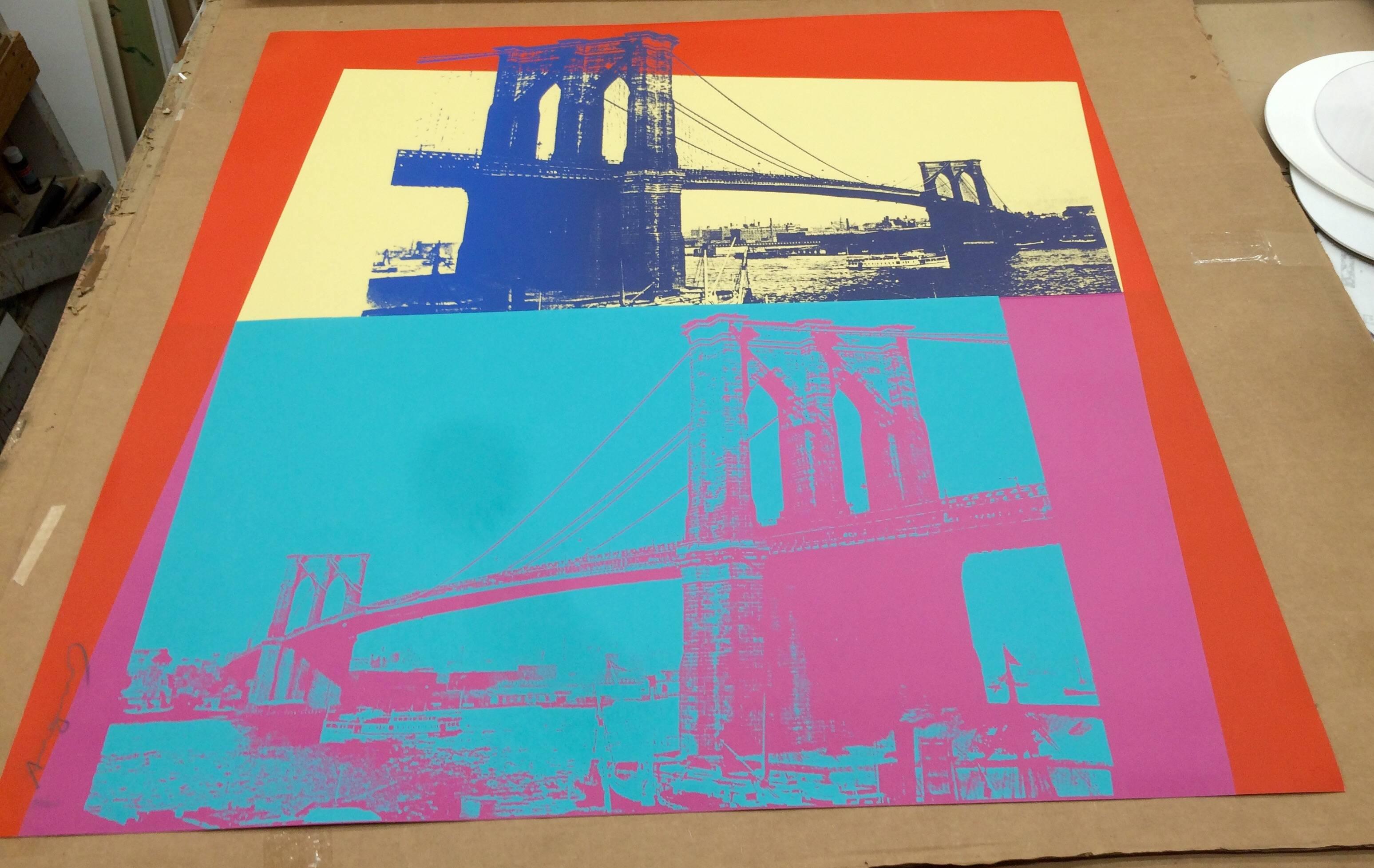 Brooklyn Bridge (FS II.290) - Print by Andy Warhol