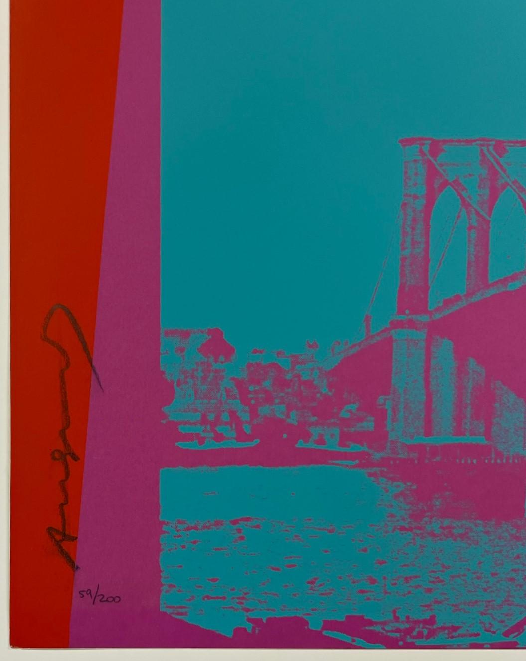Puente de Brooklyn F&S II.290 - Print Contemporáneo de Andy Warhol