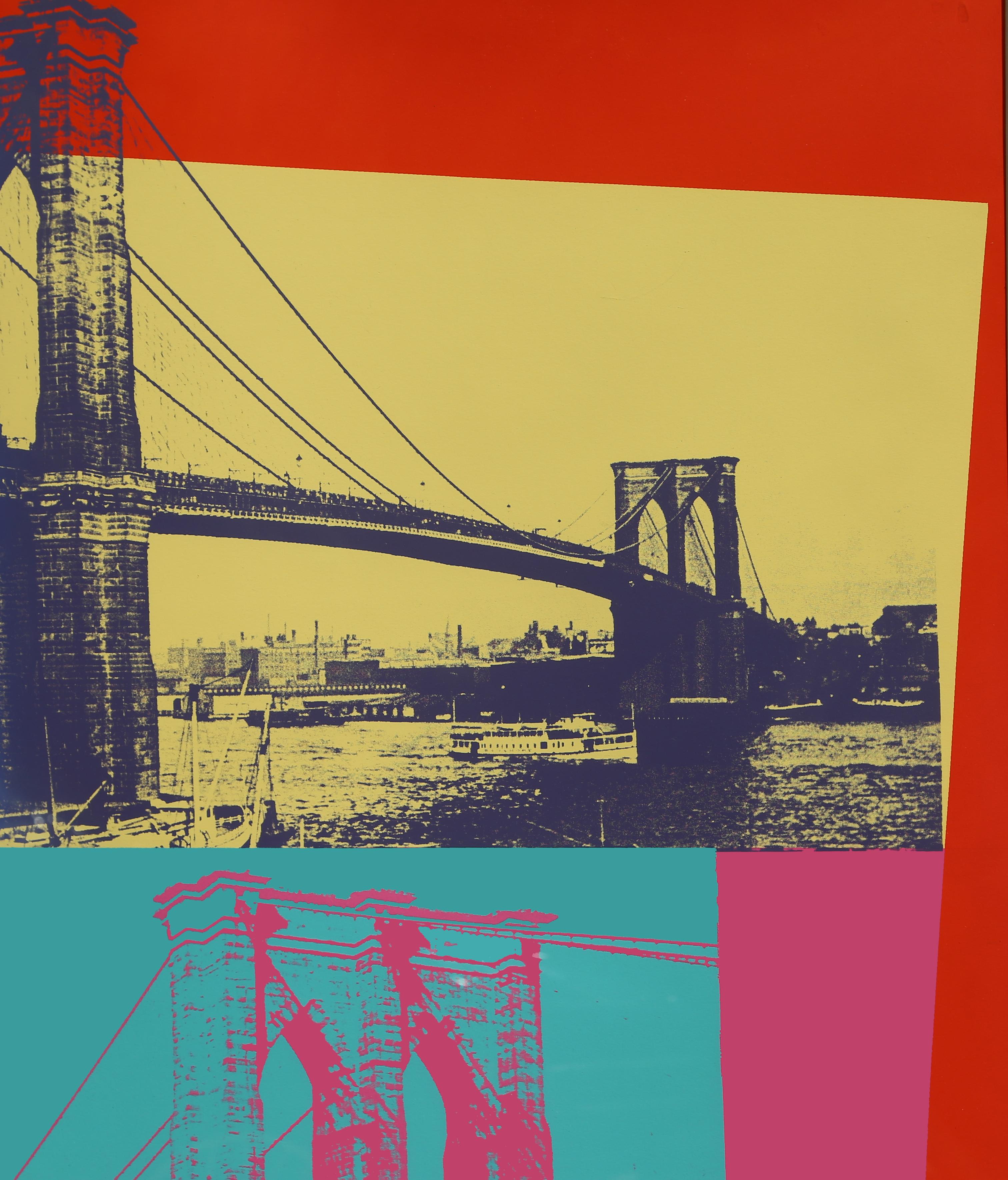 Brooklyn Bridge, FS.II.290, Siebdruck von Andy Warhol 1983 im Angebot 1