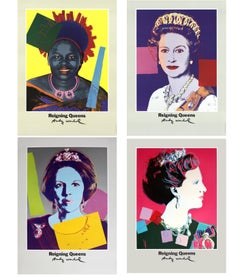 Vintage Bundle- 4 Assorted Andy Warhol Famous Queens Posters