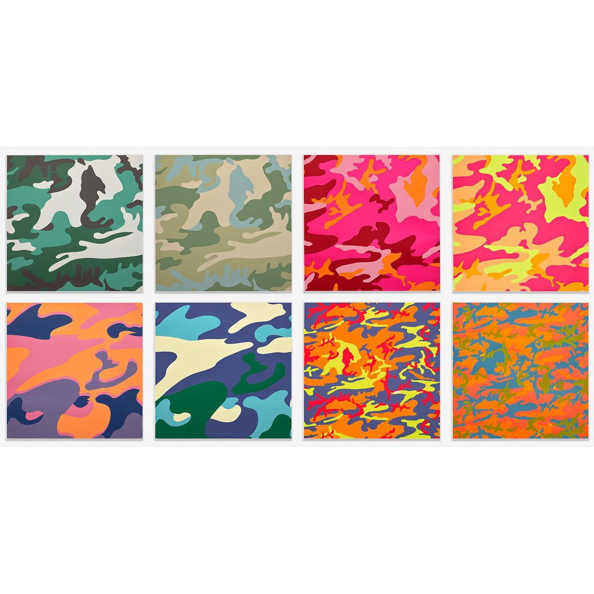 Andy Warhol Abstract Print - Camouflage, Complete Portfolio (FS II.406-FS II.413)