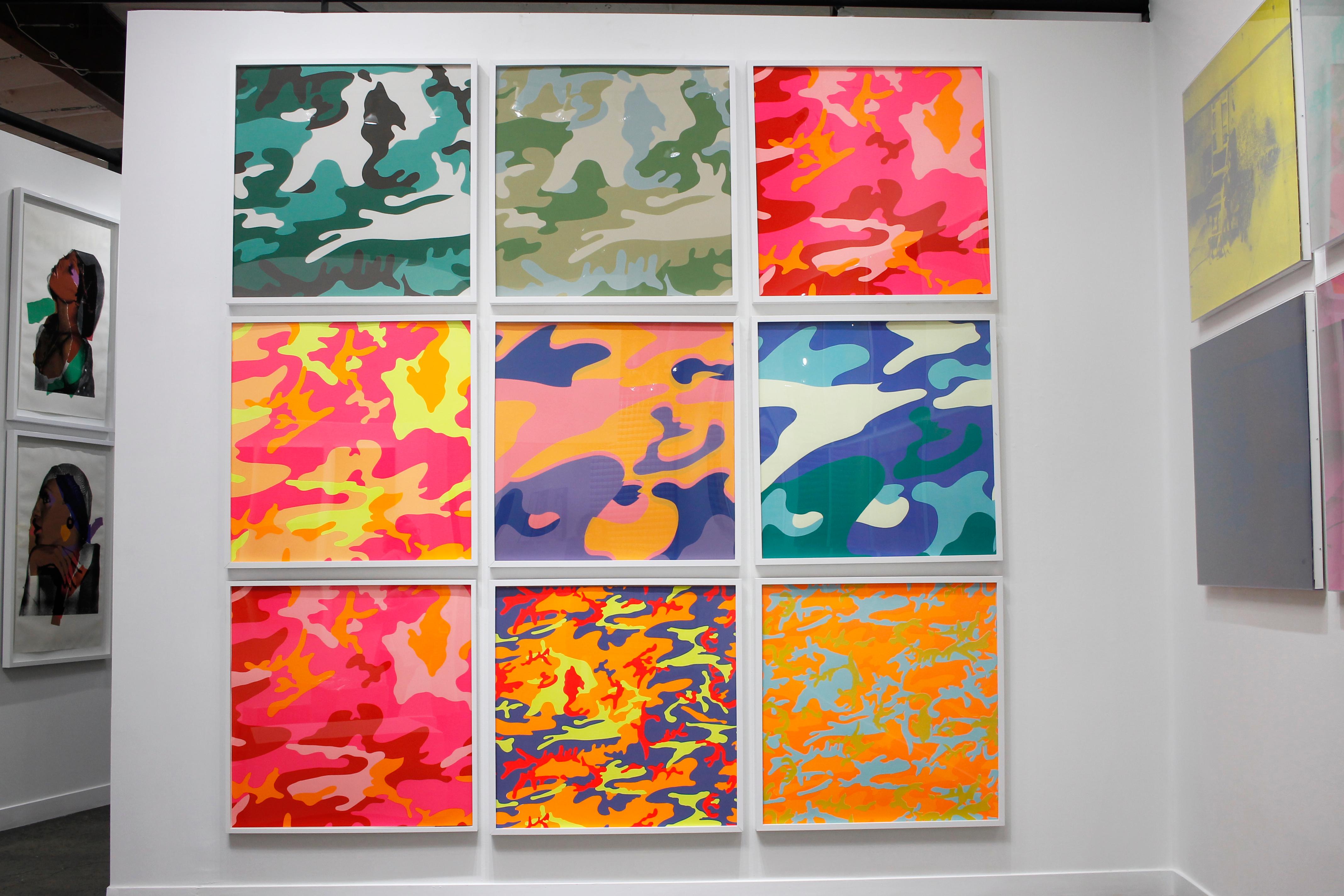 From the standard edition of 80. The specific edition number will only be provided to the buyer at the actual point of sale. Please message us to request this information at the point of purchase.

Warhol’s Camouflage portfolio of 8 screen prints