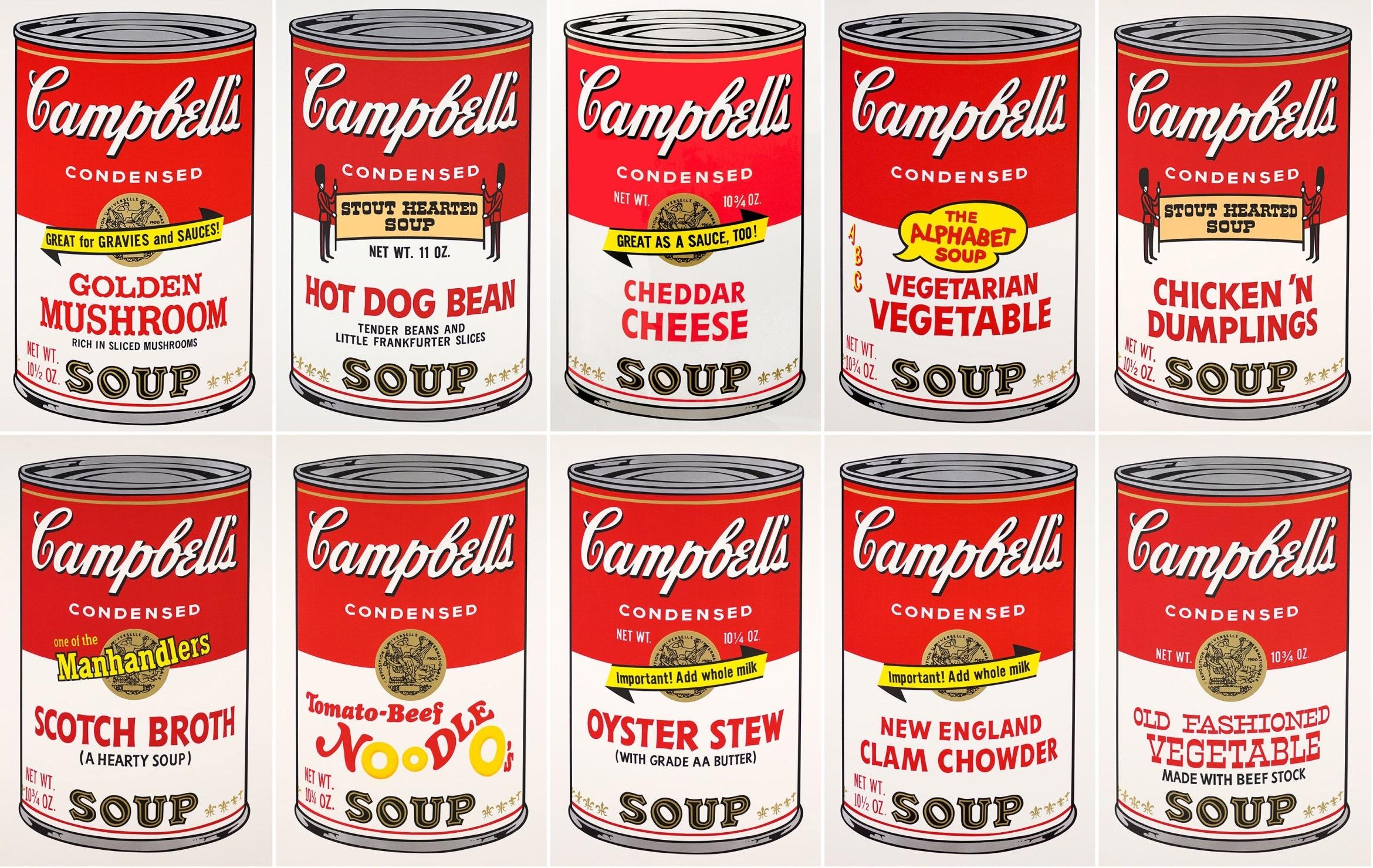 Andy Warhol Print - Campbell ́s Soup II (F. & S. II. 54-63 Ten screen prints), 1969