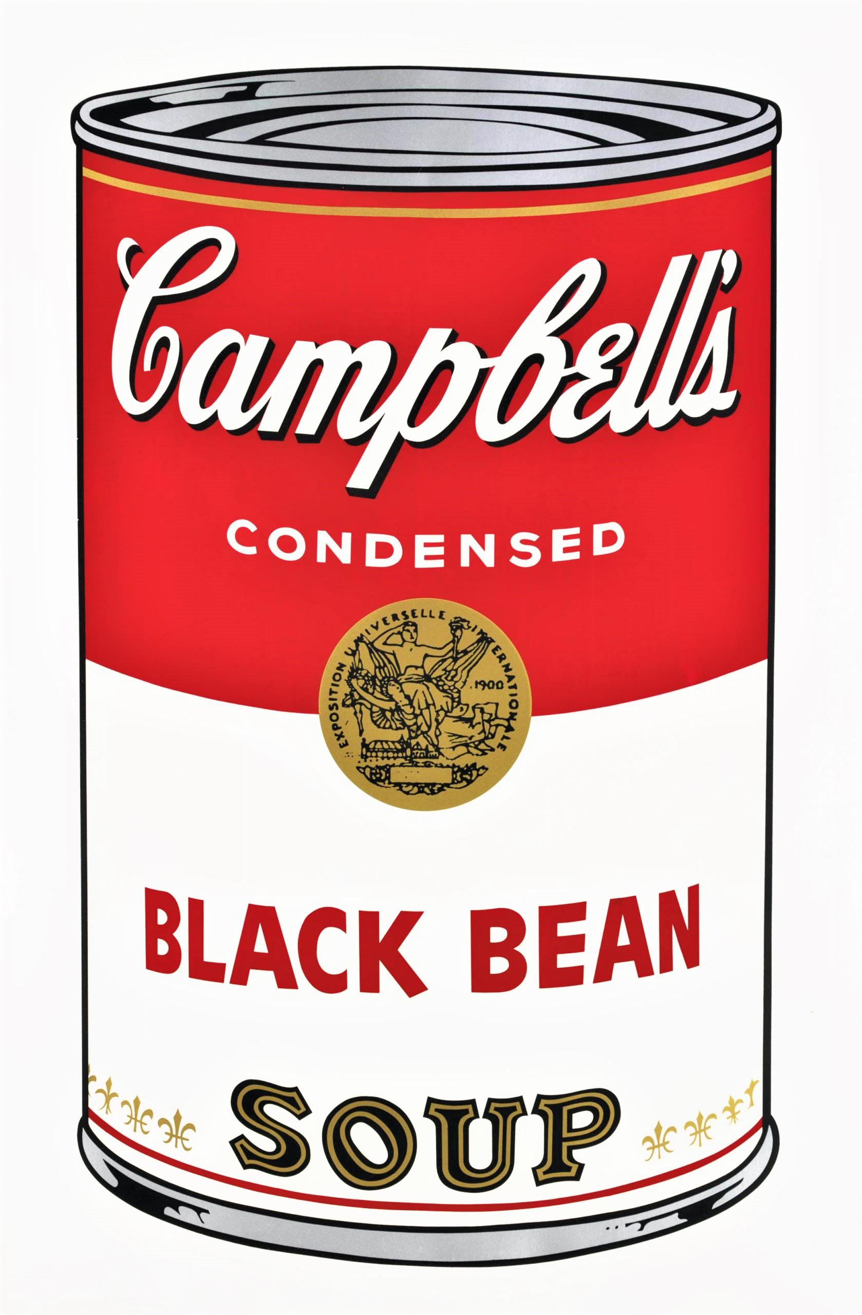 Andy Warhol Figurative Print - Campbell's Soup, Black Bean