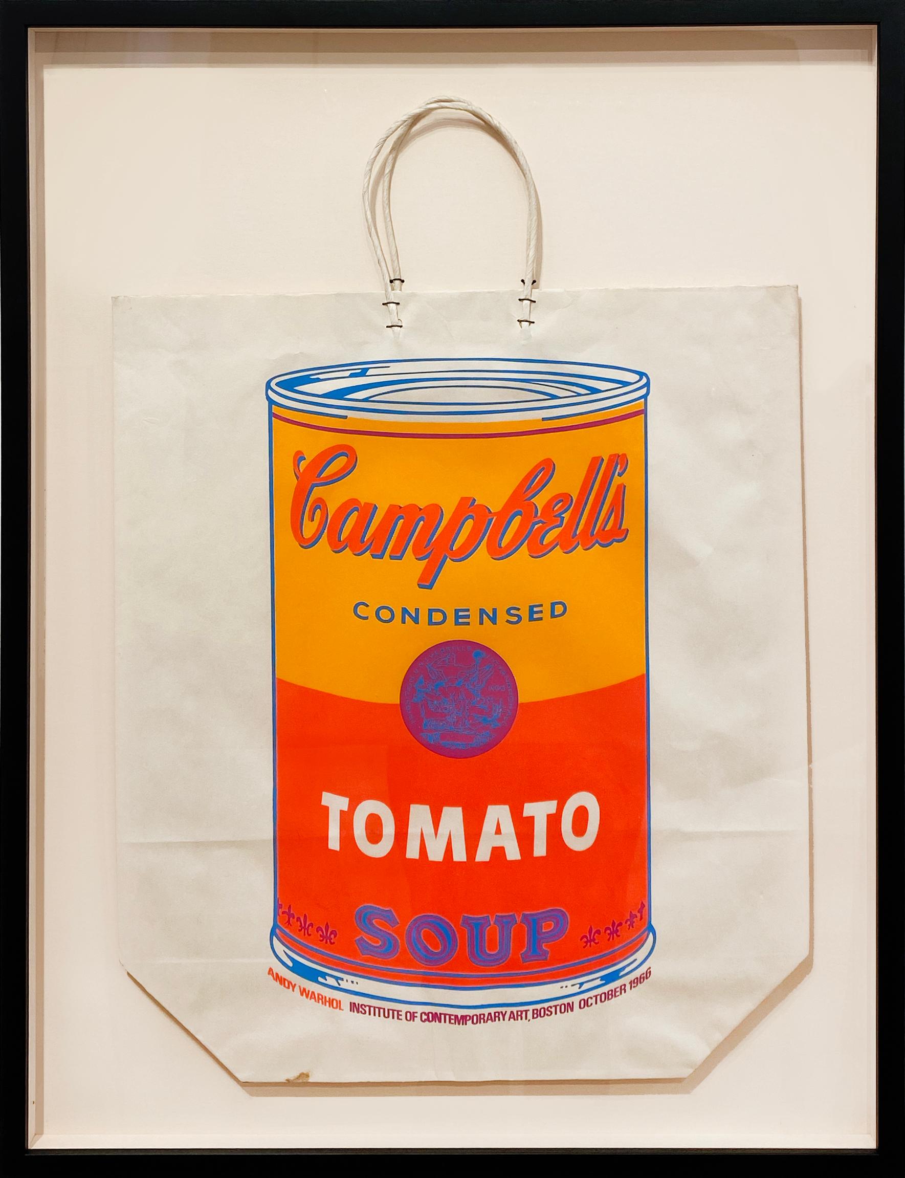 Campbell's Soup Can on Shopping Bag - Print by Andy Warhol
