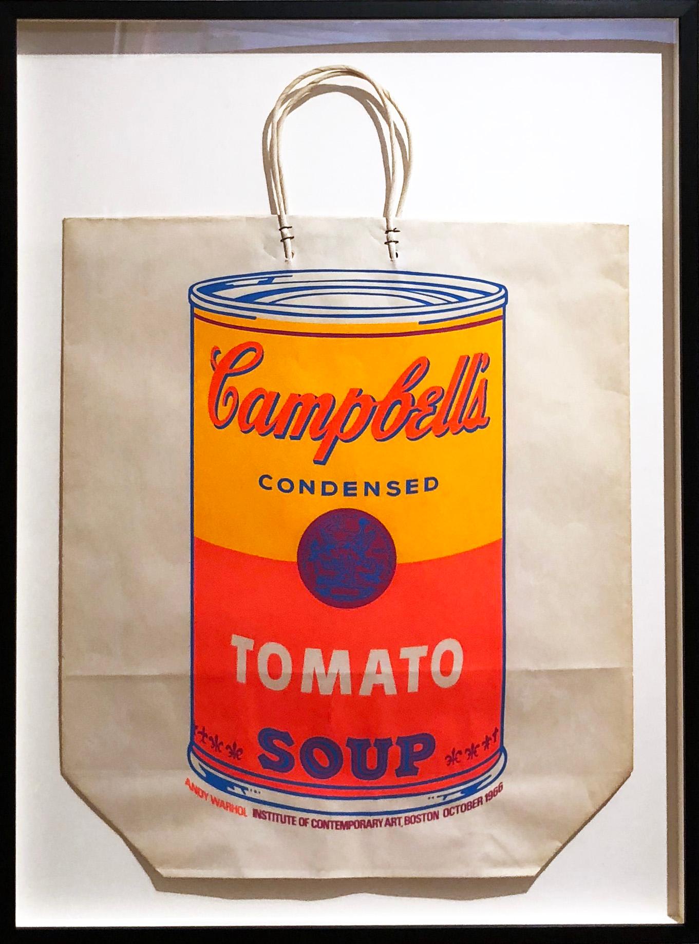 Campbell's Soup Can on Shopping Bag - Print by (after) Andy Warhol