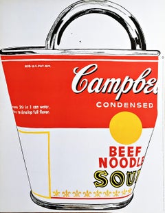 Campbell's Soup Can offset lithograph poster on thin board Foundation authorized