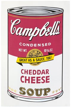 Campbell's Soup Cans II: Cheddar Cheese FS II.63 (signed screen print)