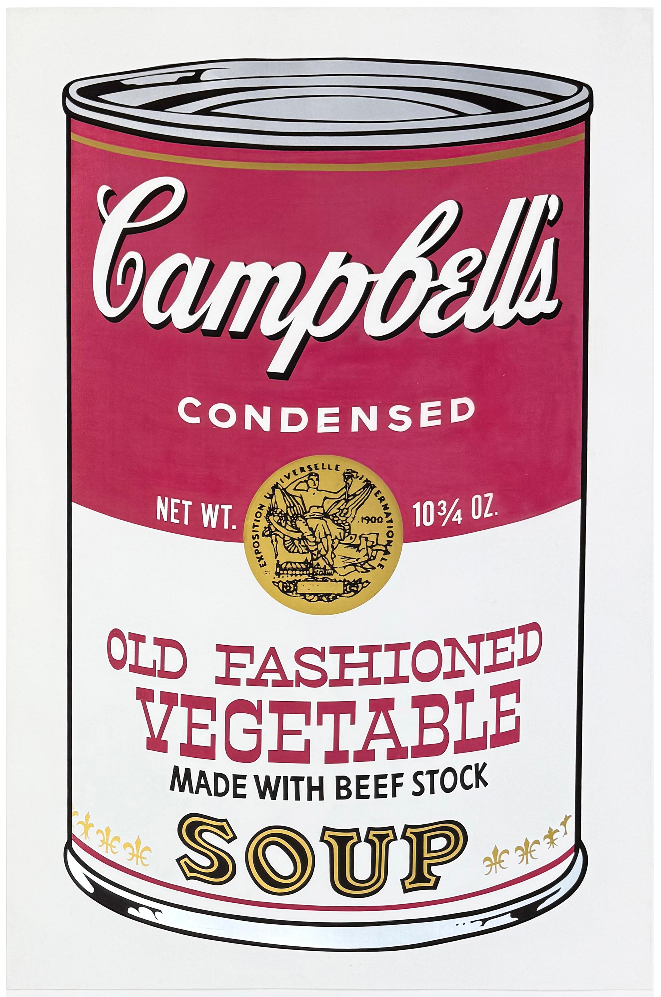 Campbell's Soup Cans II: Old Fashioned Vegetable FS II.54 (signed screen print) - Print by Andy Warhol