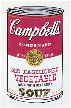 Campbell's Soup Cans II: Old Fashioned Vegetable FS II.54 (signed screen print)
