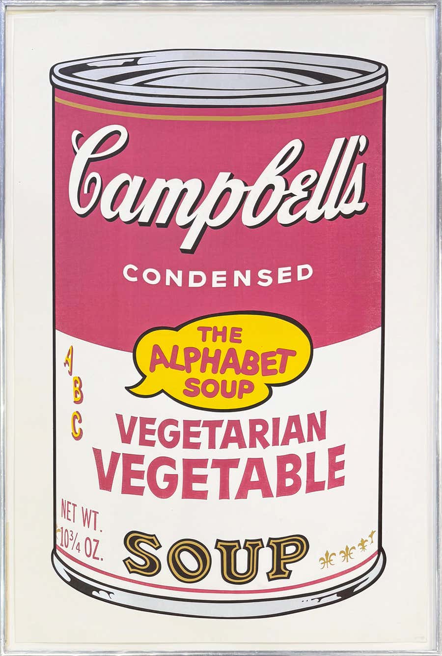 Campbell's Soup Cans II: Vegetarian Vegetable, Signed Print, 1969, FS II.56
