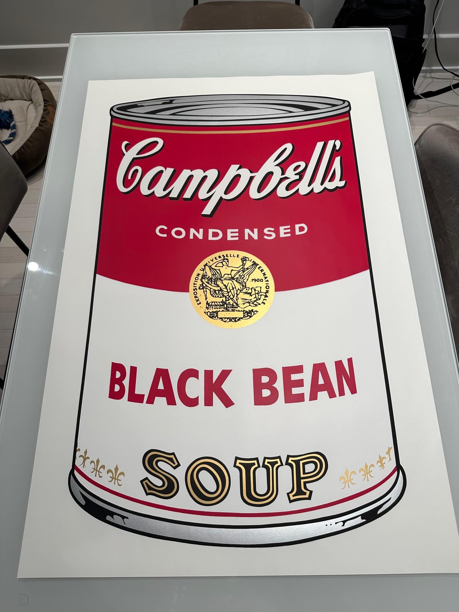 Campbell's Soup I,  Black Bean F&S II.44 - Print by Andy Warhol