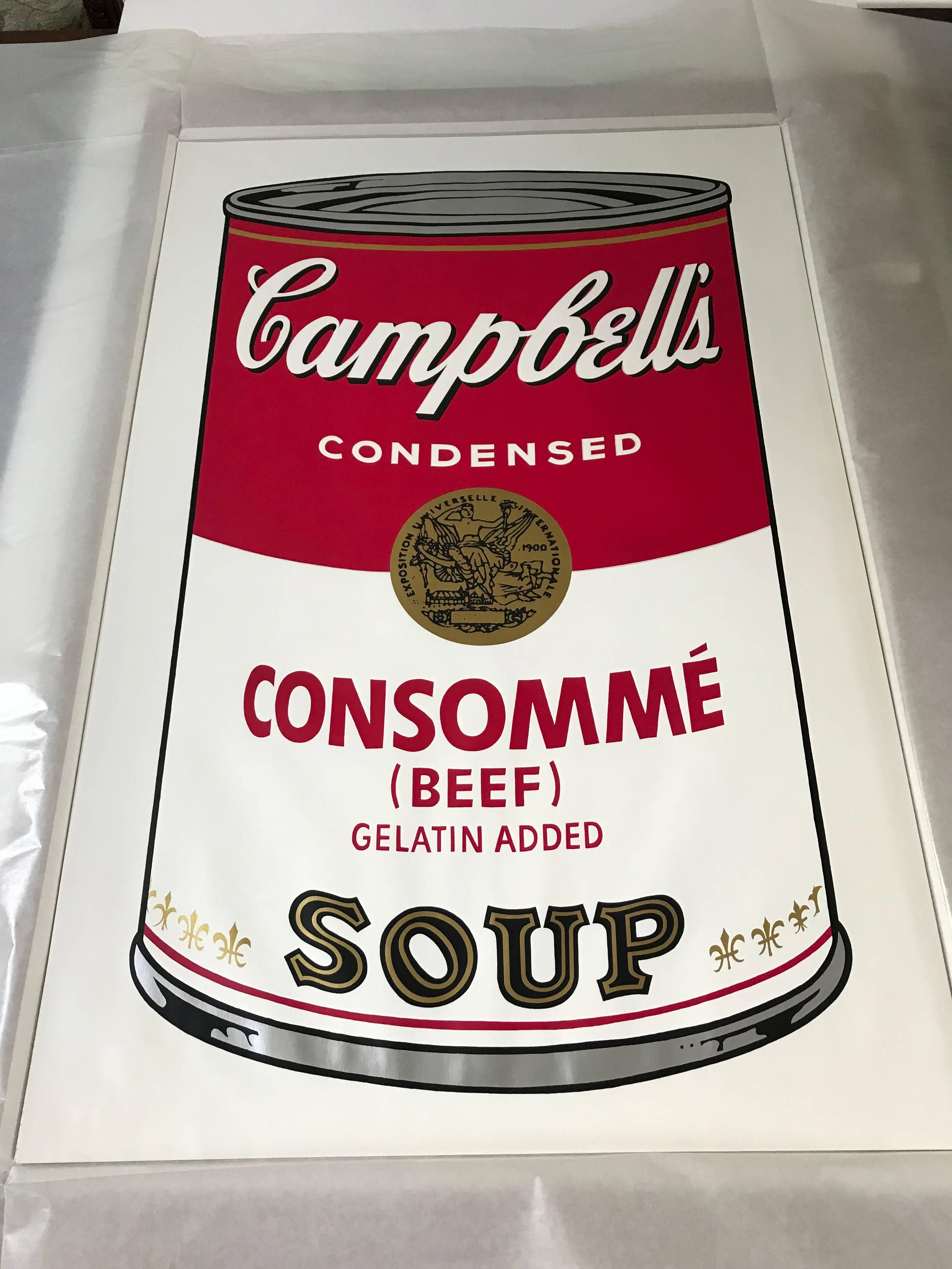 Campbell's Soup I Consomme (Beef) F&S II.52 - Print by Andy Warhol