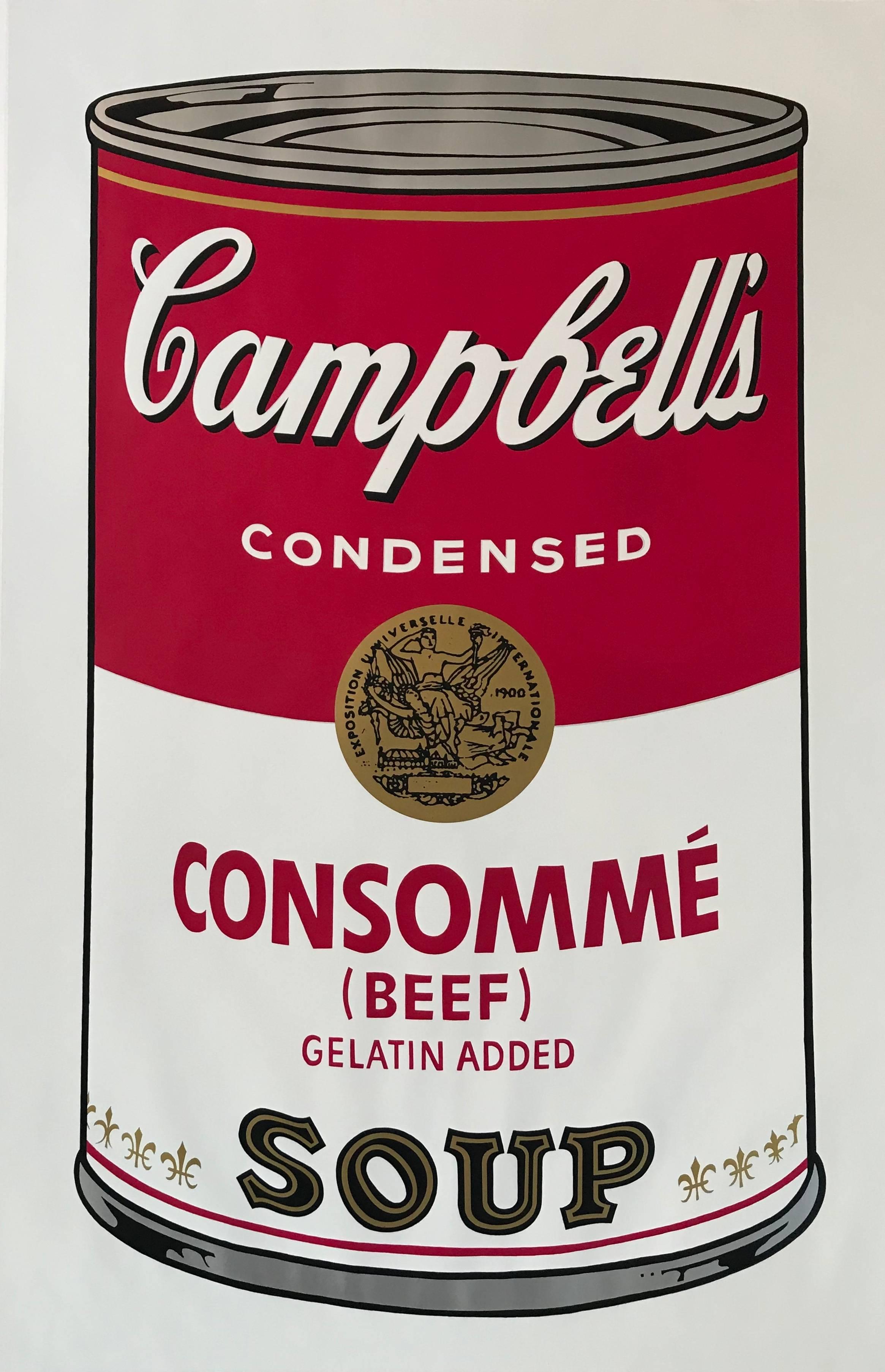 Andy Warhol Print - Campbell's Soup I Consomme (Beef) F&S II.52