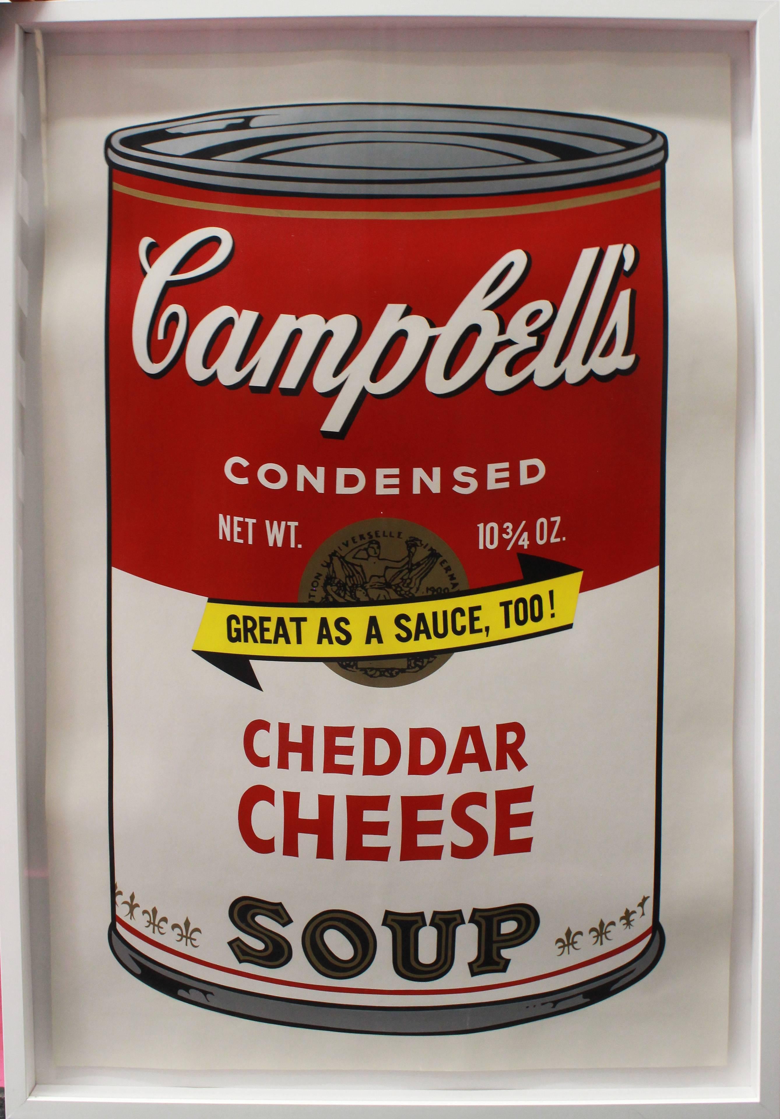 warhol campbell's soup cheddar cheese