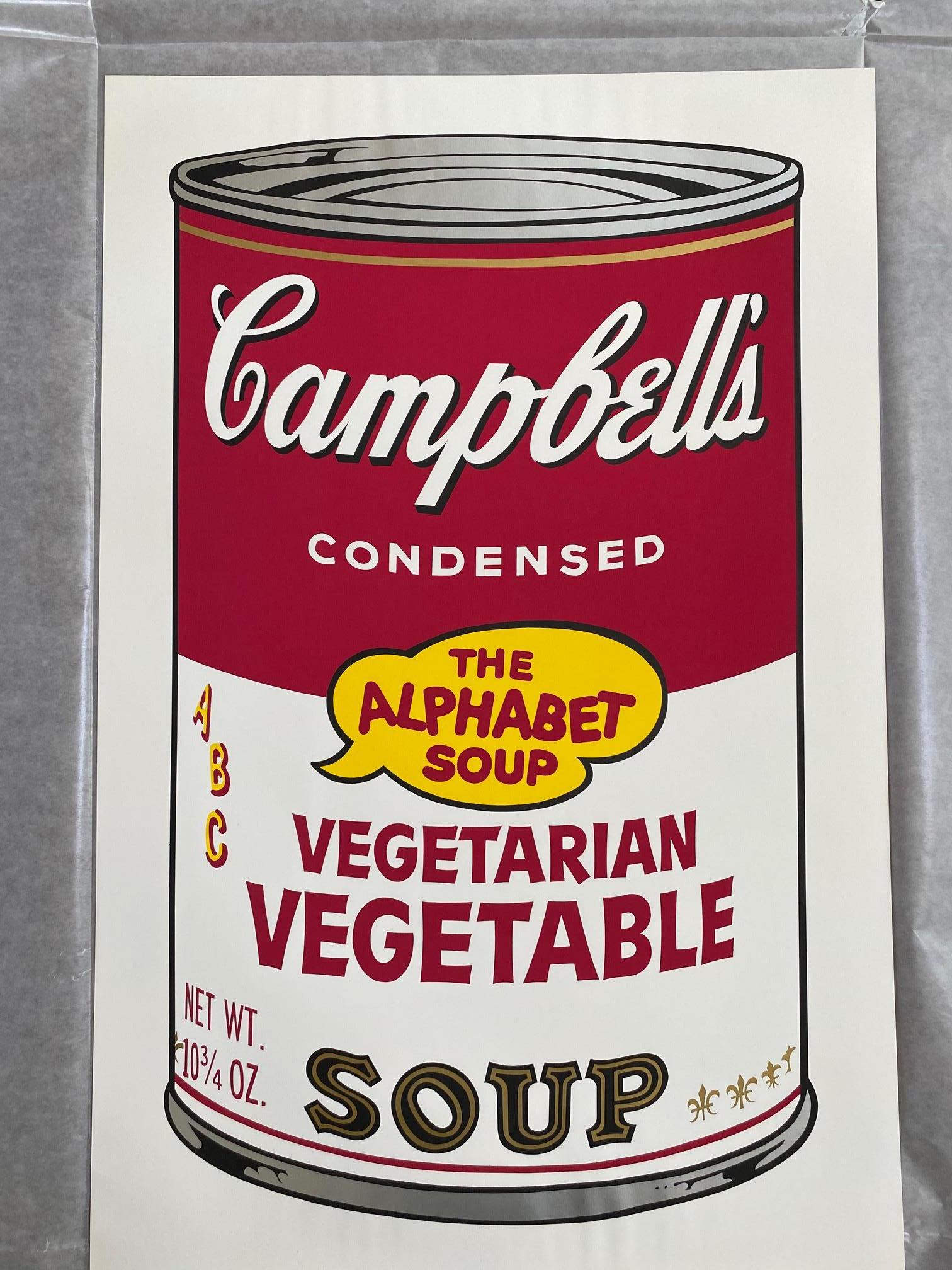 Campbell's Soup II, Vegetarian Vegetable F&S II.56 - Contemporary Print by Andy Warhol