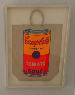 Retro Campbells Soup  on Canvas Shopping Bag