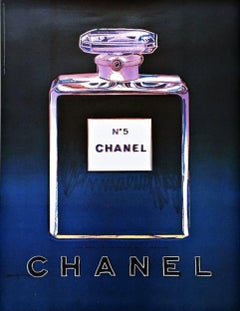 Andy Warhol, Chanel N5 Original vintage poster -  Black