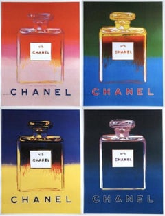 Ensemble complet d'affiches originales Chanel N5 Perfume (début de siècle dernier)