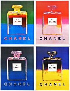 Chanel No. 5 (Suite of Four Individual (Separate) Prints on Linen Canvas)