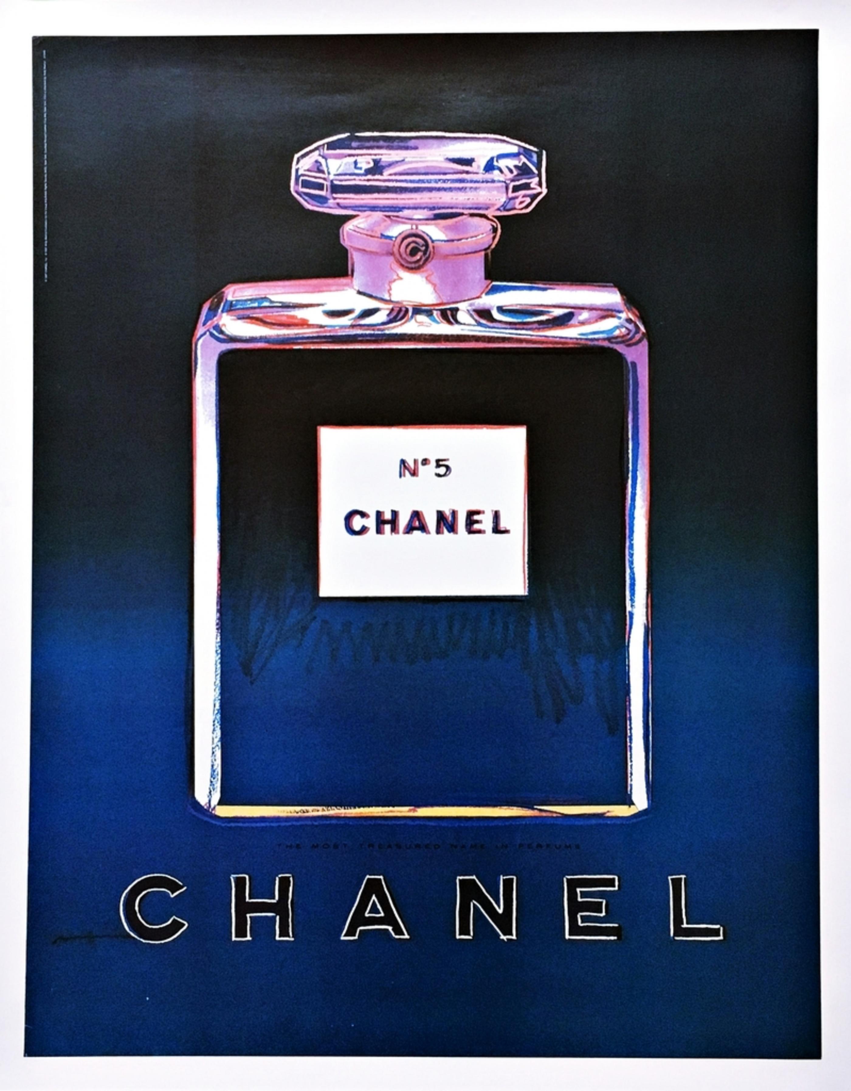 Chanel n° 5 (suite de quatre (4) impressions distinctes avec vernis sur support en lin) - Pop Art Print par Andy Warhol