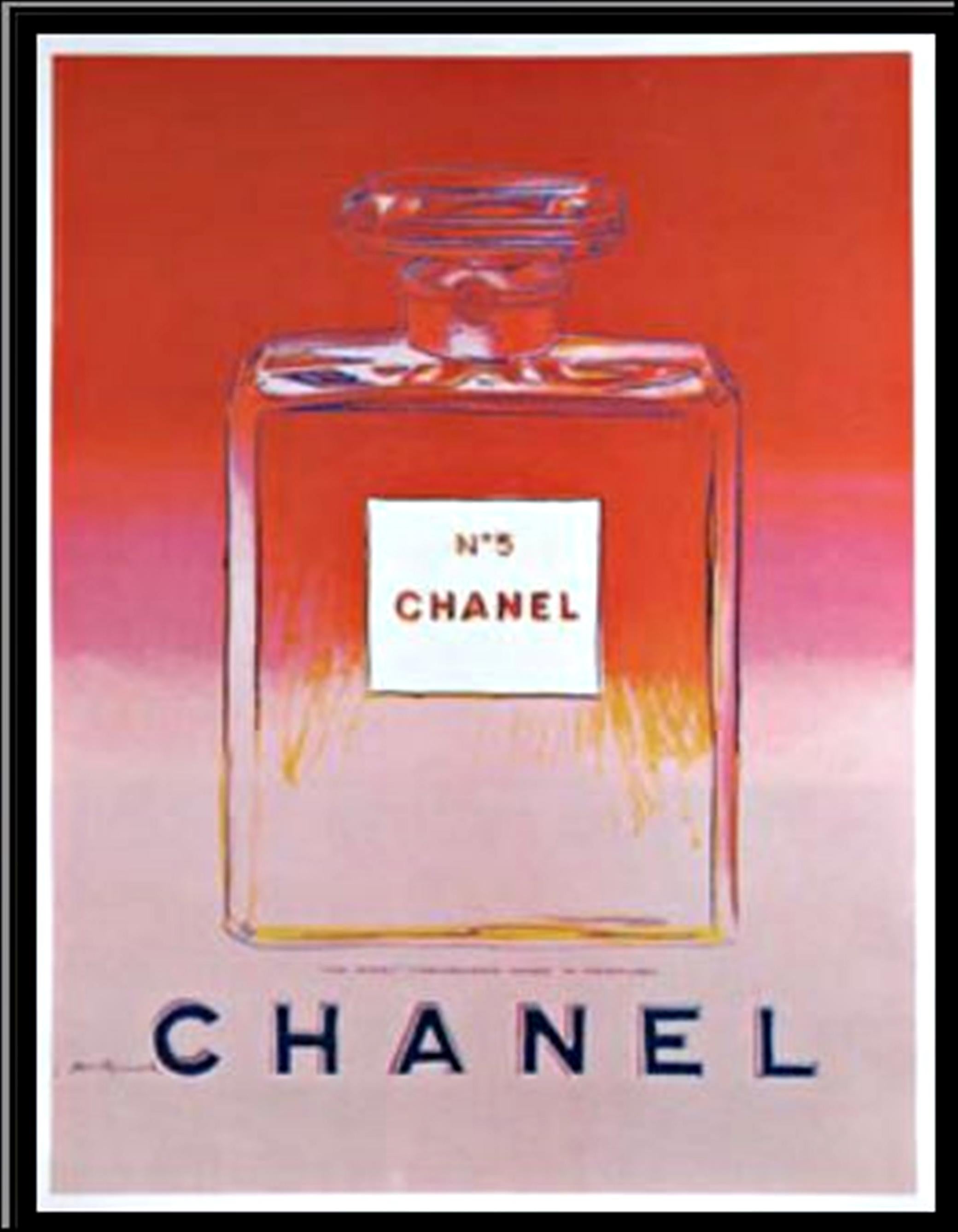 Chanel No. 5 (Suite of Four Individual (Separate) Prints on Linen Canvas) - Gray Abstract Print by Andy Warhol