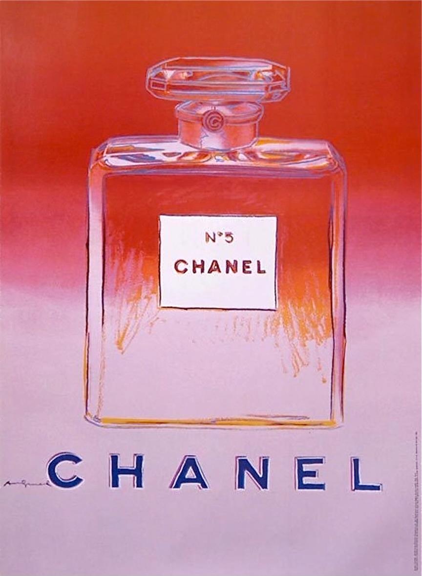 Andy Warhol Landscape Print -  Warhol, Chanel (71.5 x 50.5 inches)— Rouge/Rose, Chanel Ltd. Campagne (after)