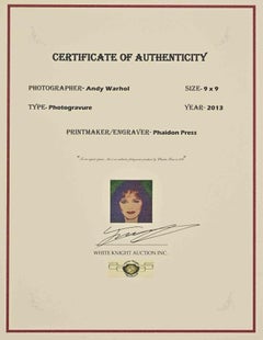 Cheryl - Screen Print after Andy Warhol - 2013