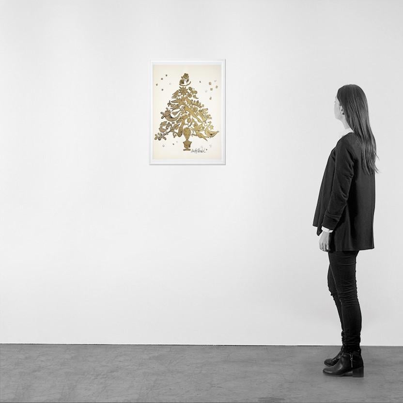 Christmas Tree, Andy Warhol -Gold Leaf, Print, Pop Art, Christmas, Festive 1