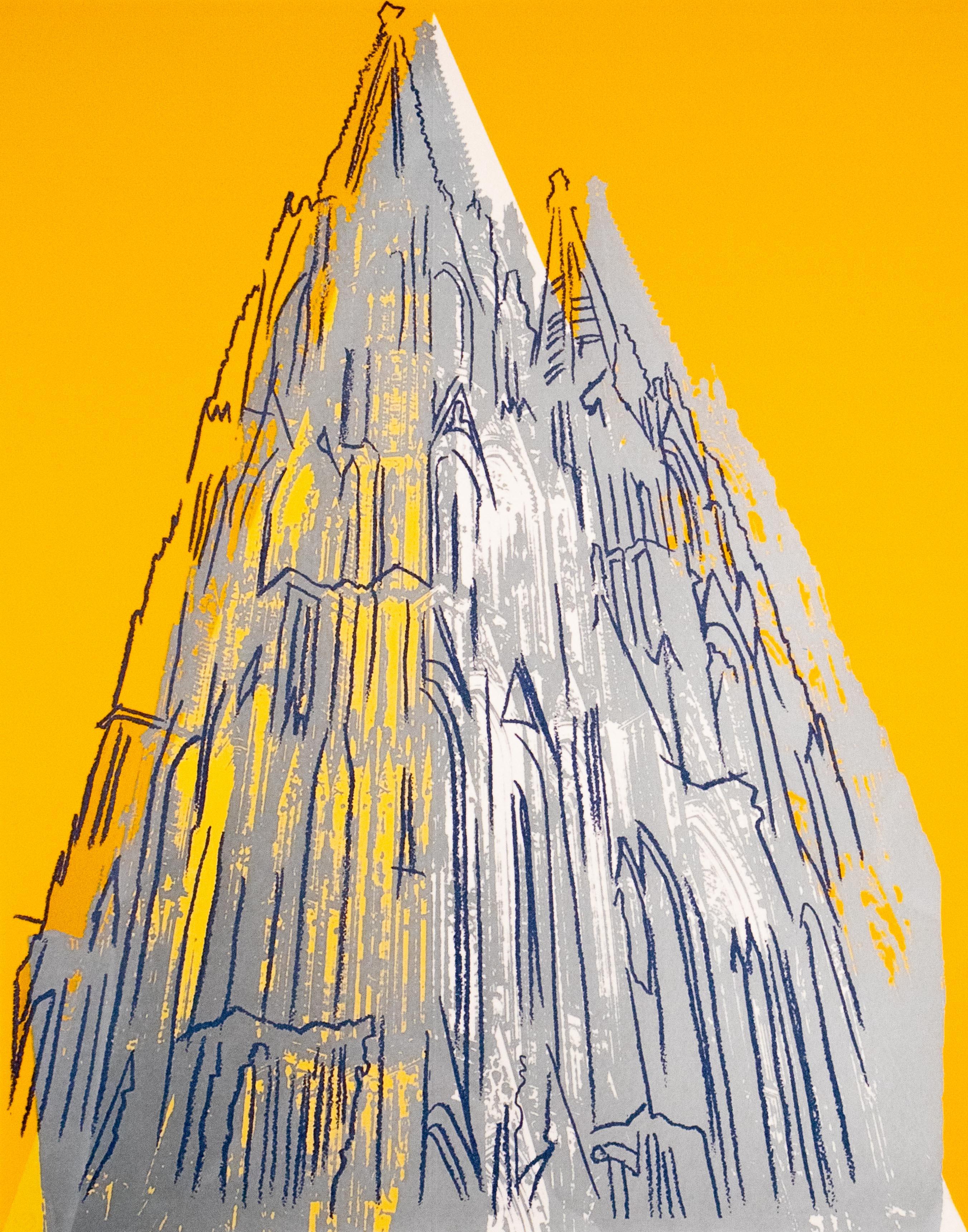 ANDY WARHOL – Cologne Cathedral
Rare and limited 1980s edition by Georges Israel Editeur Paris/Leo Castelli New York

Only 100 copies total (here 47/100).
Original lithograph on handmade Arches paper incl. watermark.

Signed in plate.
Edition hand