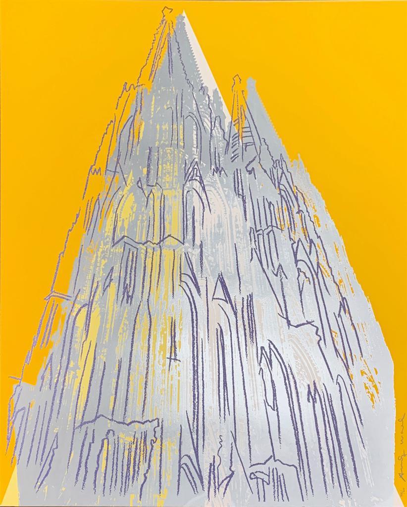 Cologne Cathedral, 1985; Screenprint with diamond dust  - Print by Andy Warhol